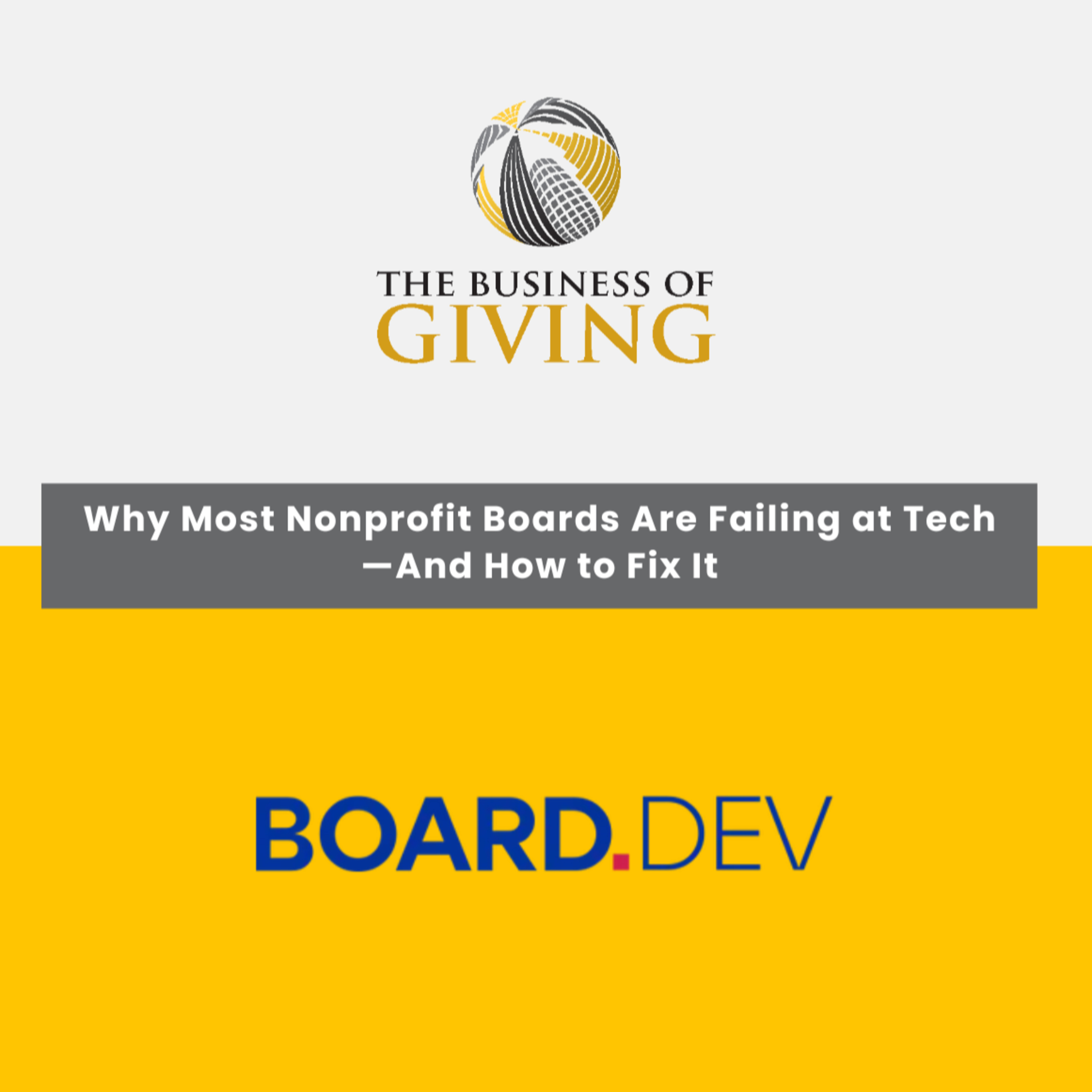 Why Most Nonprofit Boards Are Failing at Tech—And How to Fix It