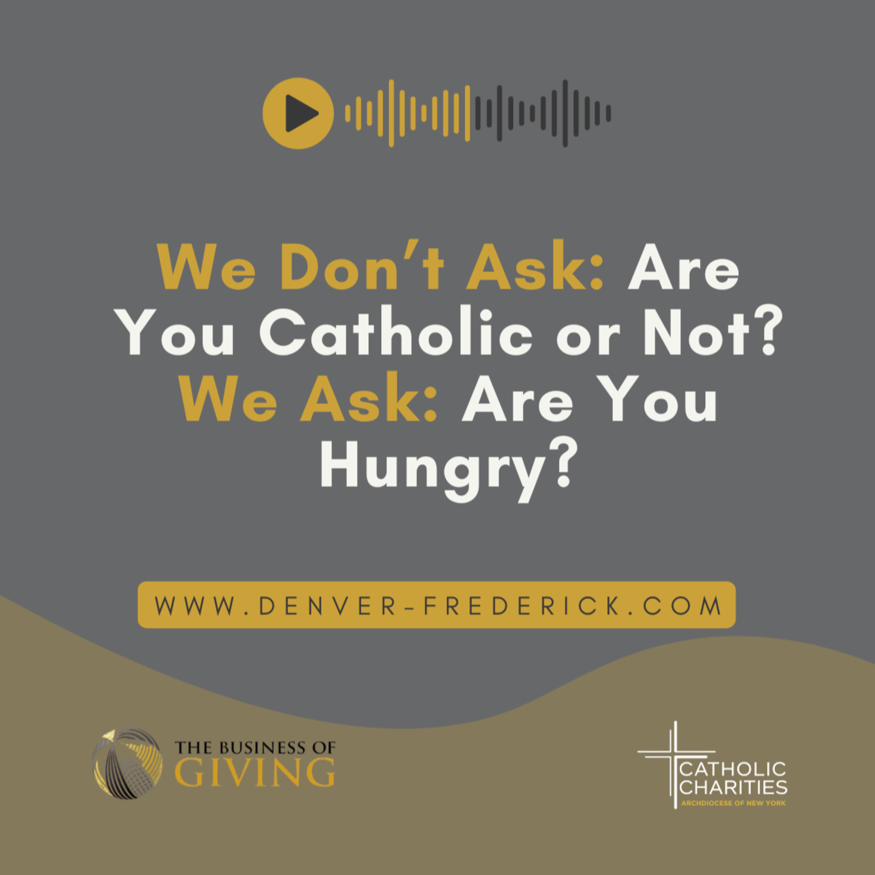 We Don’t Ask: Are You Catholic or Not? We Ask: Are You Hungry? episode artwork