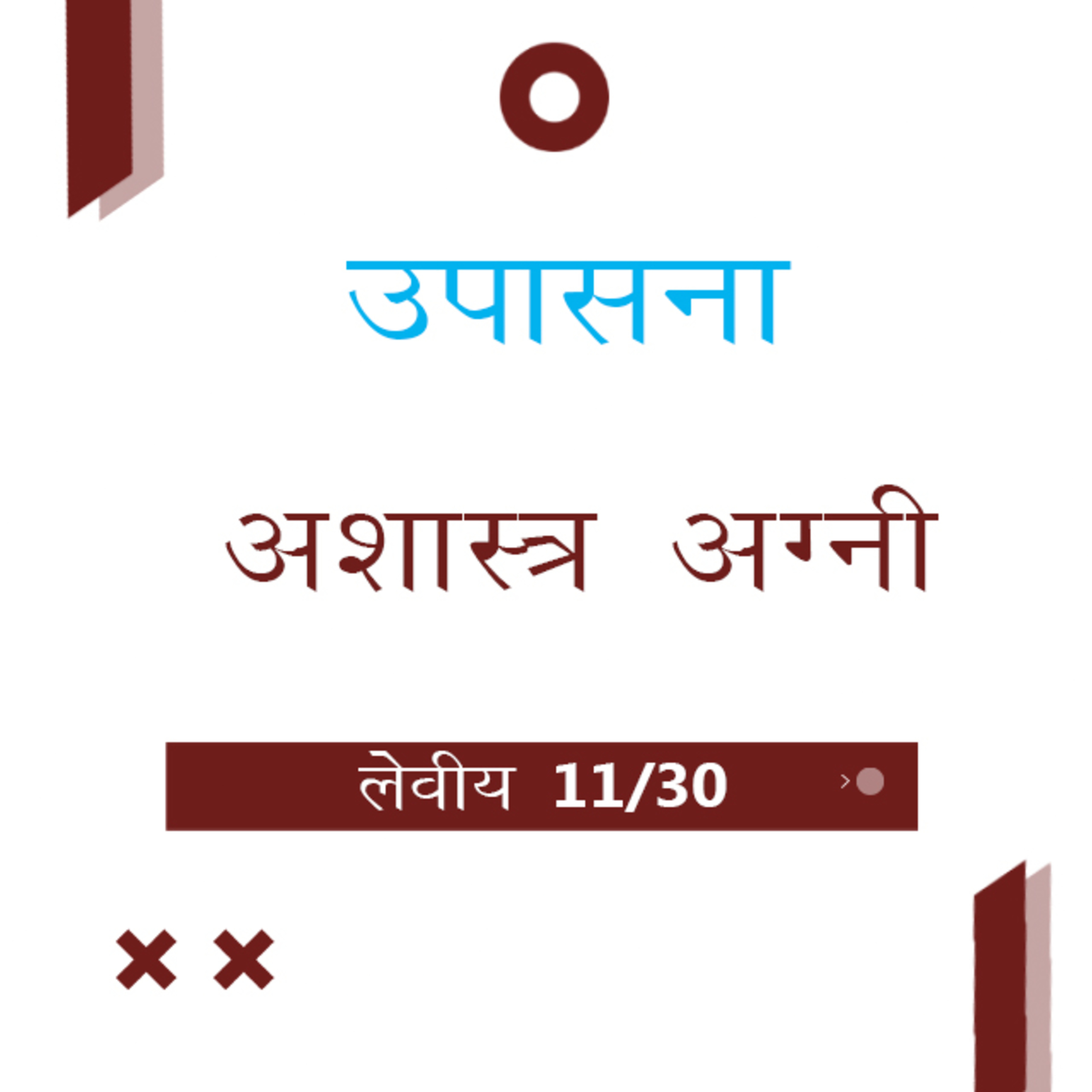 Marathi Bible Study 169 Leviticus 9 : 4 - 10 : 5 लेवीय TWR India उपासना episode artwork