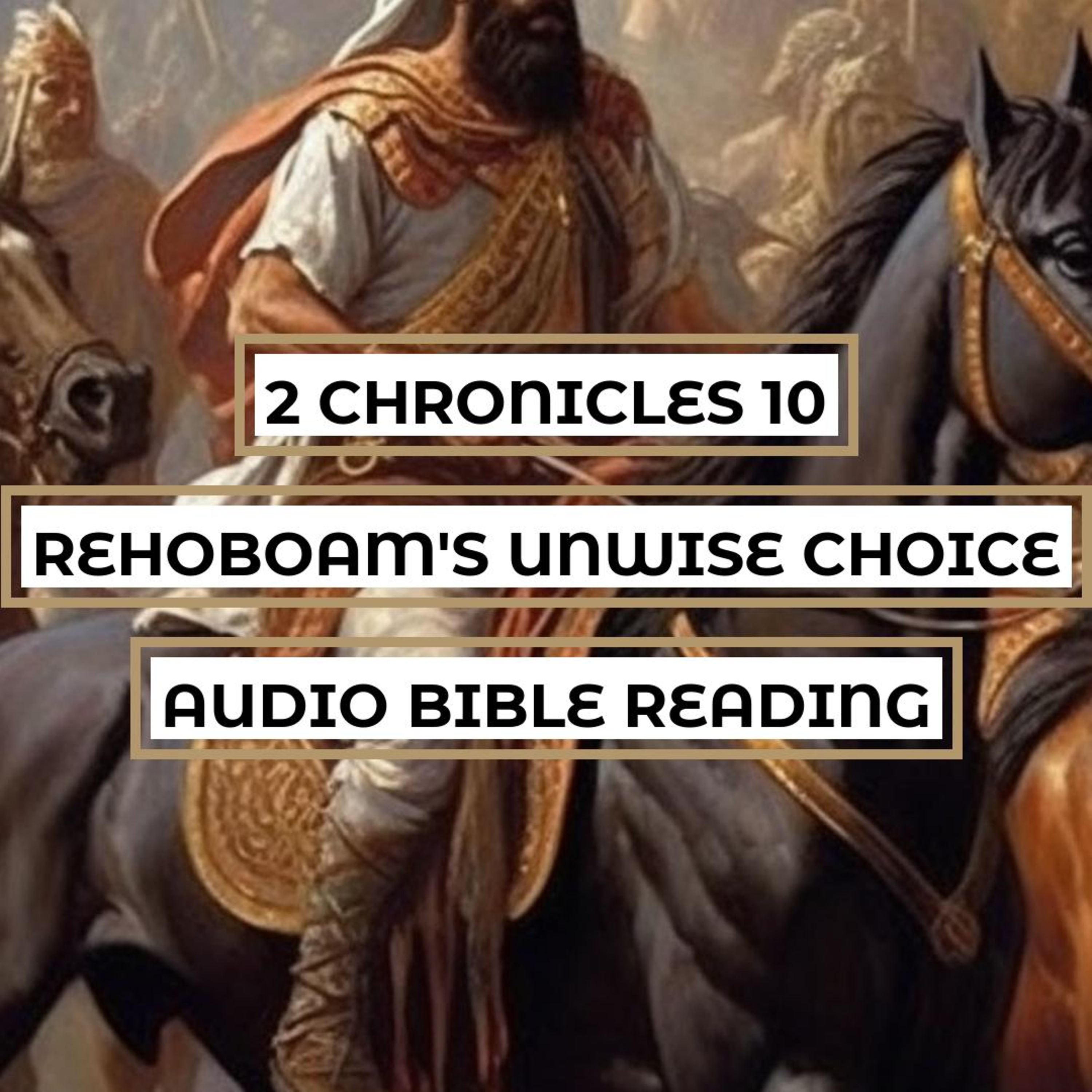 2 Chronicles 10: Rehoboam's Unwise Choice - Clear & Engaging Audio Bible Reading | Division of Israel and Jeroboam's Rebellion episode artwork