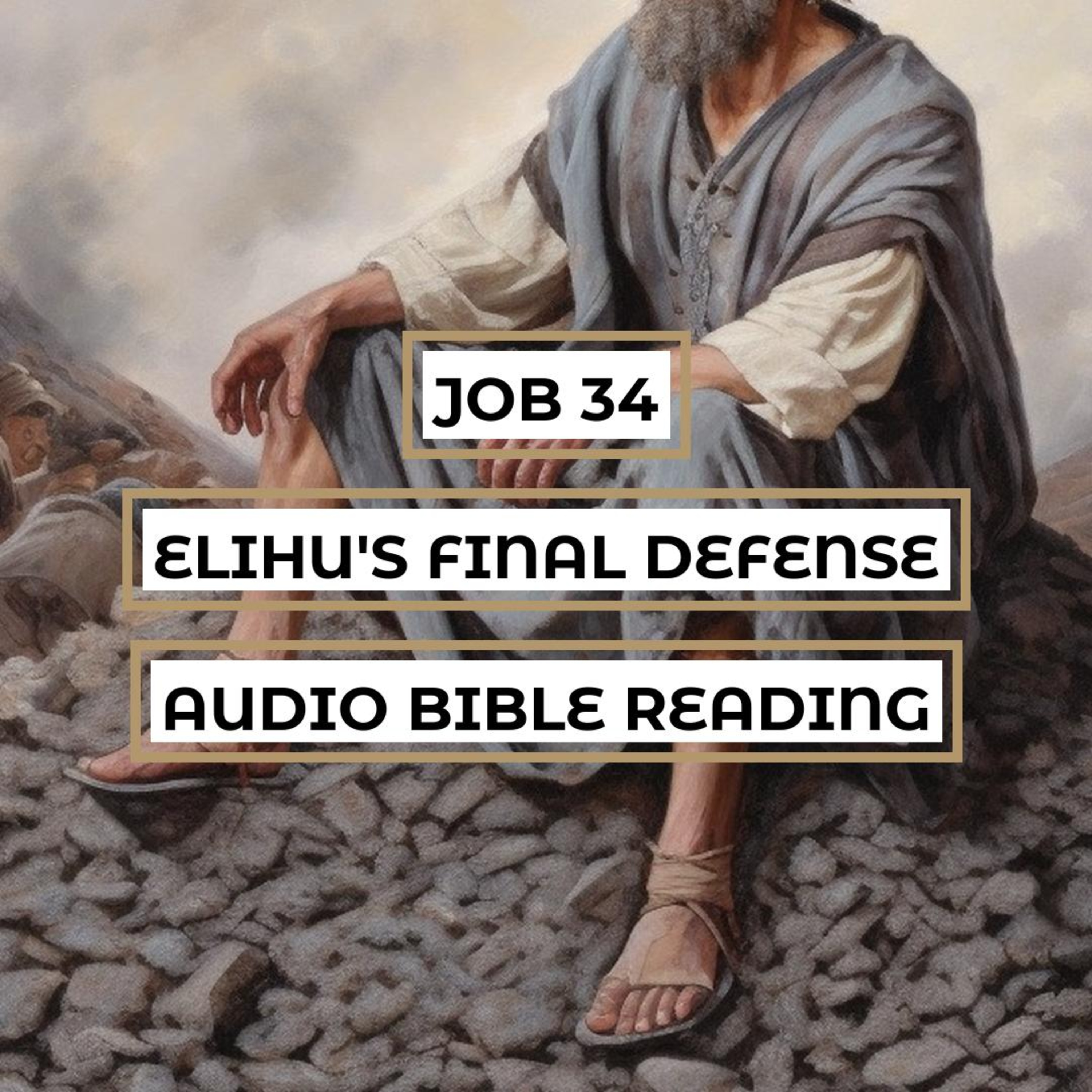 Job 34: Elihu's Final Defense - Clear & Engaging Audio Bible Reading | God's Justice, Elihu's Rebuke, and Job's Suffering Questioned episode artwork