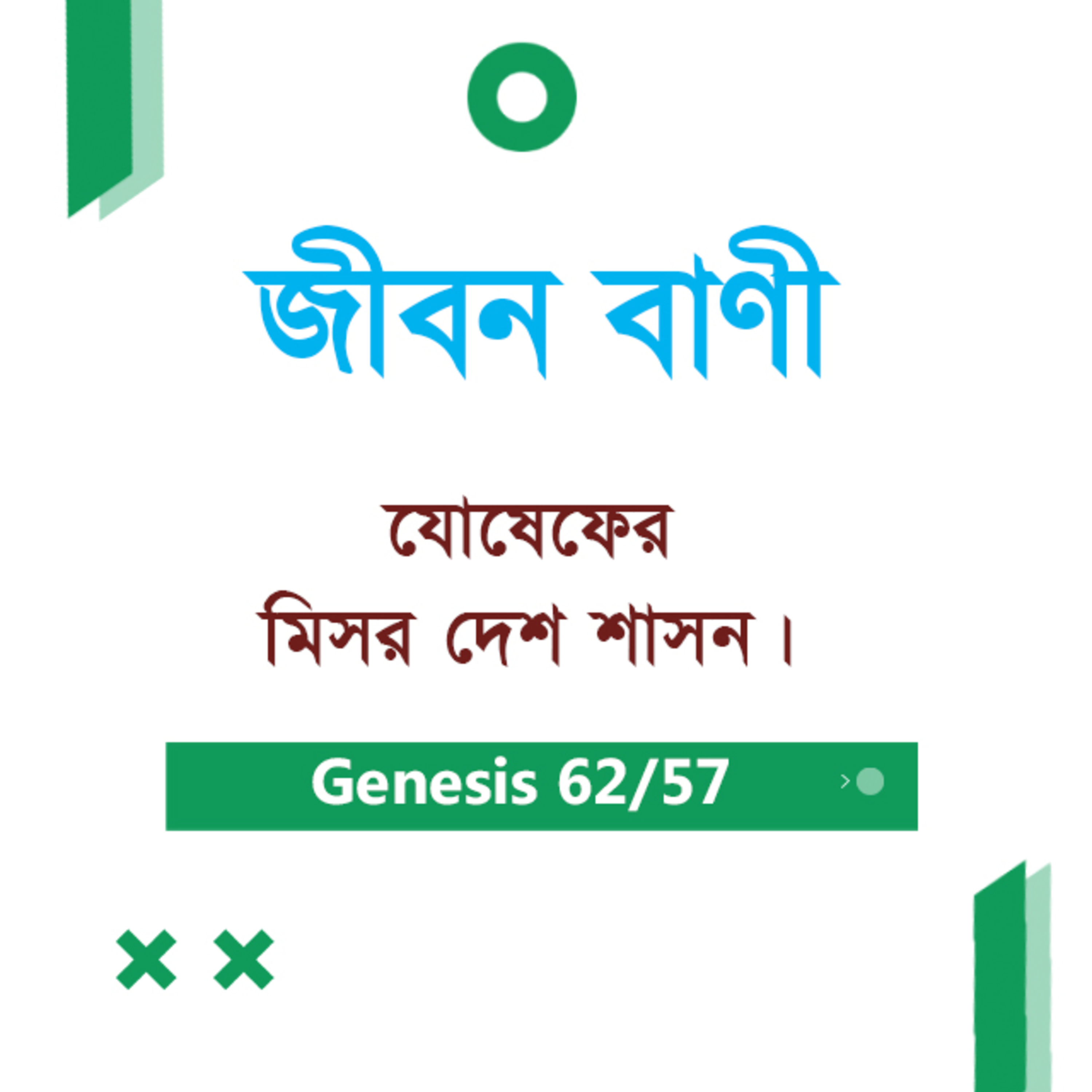 Bengali Bible Study 0062 Genesis 46 : 28 Ch 47 : 1 - 31 আদিপুস্তক ৪৬:২৮ - ৪৭:১-৩১ TWR India Jeeban Bani episode artwork
