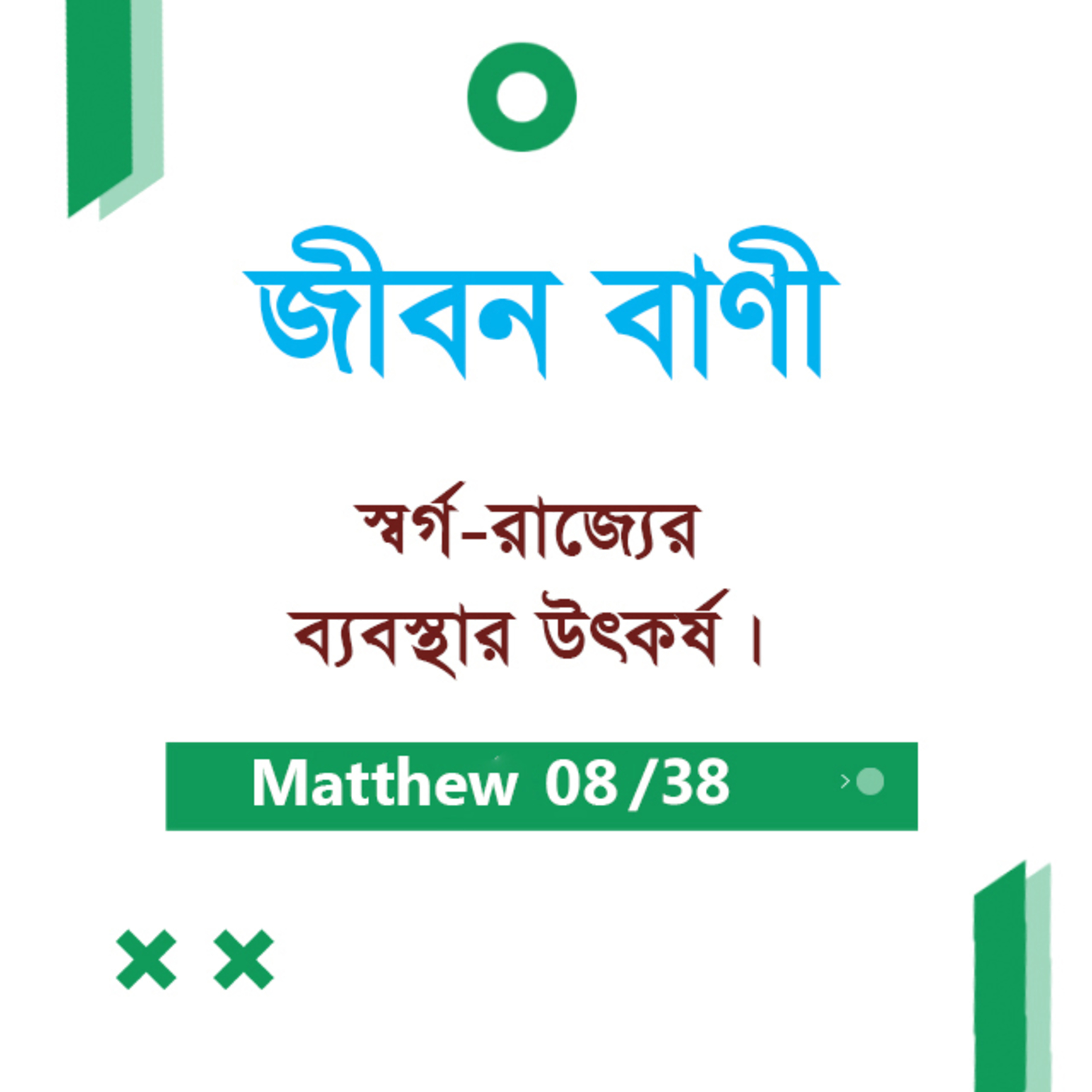 Bengali Bible Study 0073 Matthew 5 : 17 Ch 6 : 1 - 5 মথি ৫:১৭-৬:১-৫ TWR India Jeeban Bani episode artwork