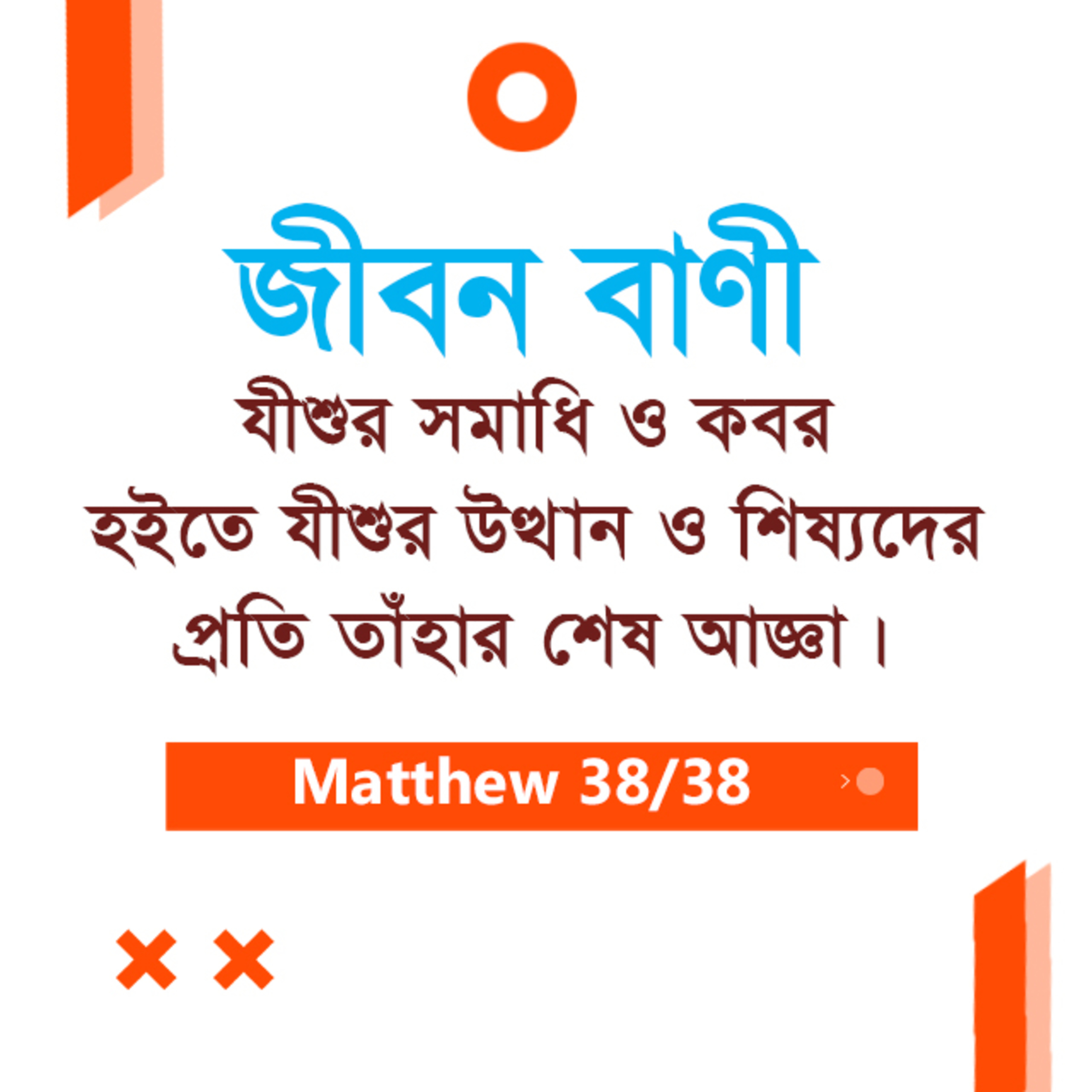 Bengali Bible Study 0103 Matthew 27 : 54 - Ch. 28 : 20 মথি ২৭:৫৪-২৮:২০ TWR India Jeeban Bani episode artwork