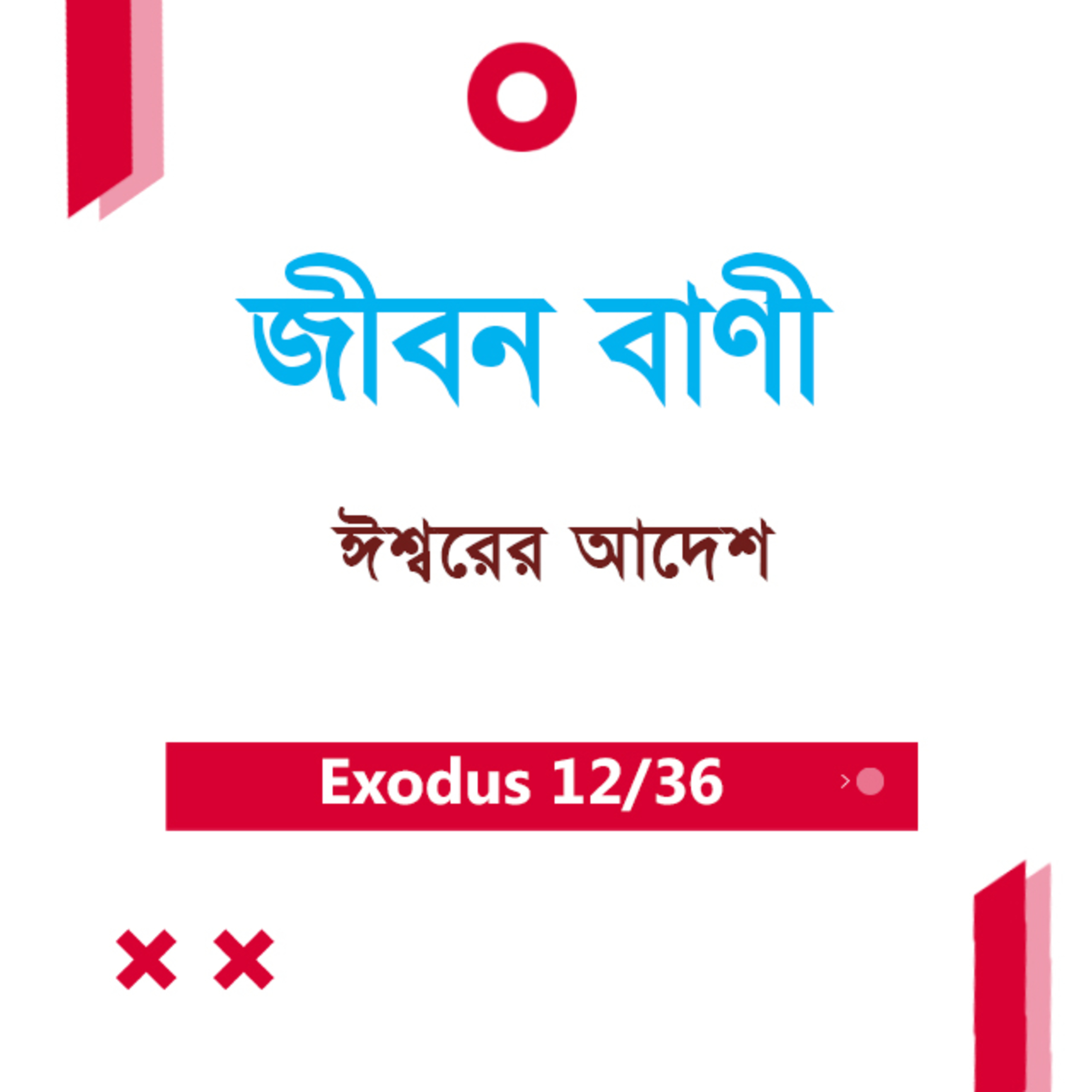 Bengali Bible Study 0115 Exodus 10 : 13 - 11 : 1 - 10 যাত্রাপুস্তক ১০:১৩-১১:১-১০ TWR India Jeeban Bani episode artwork