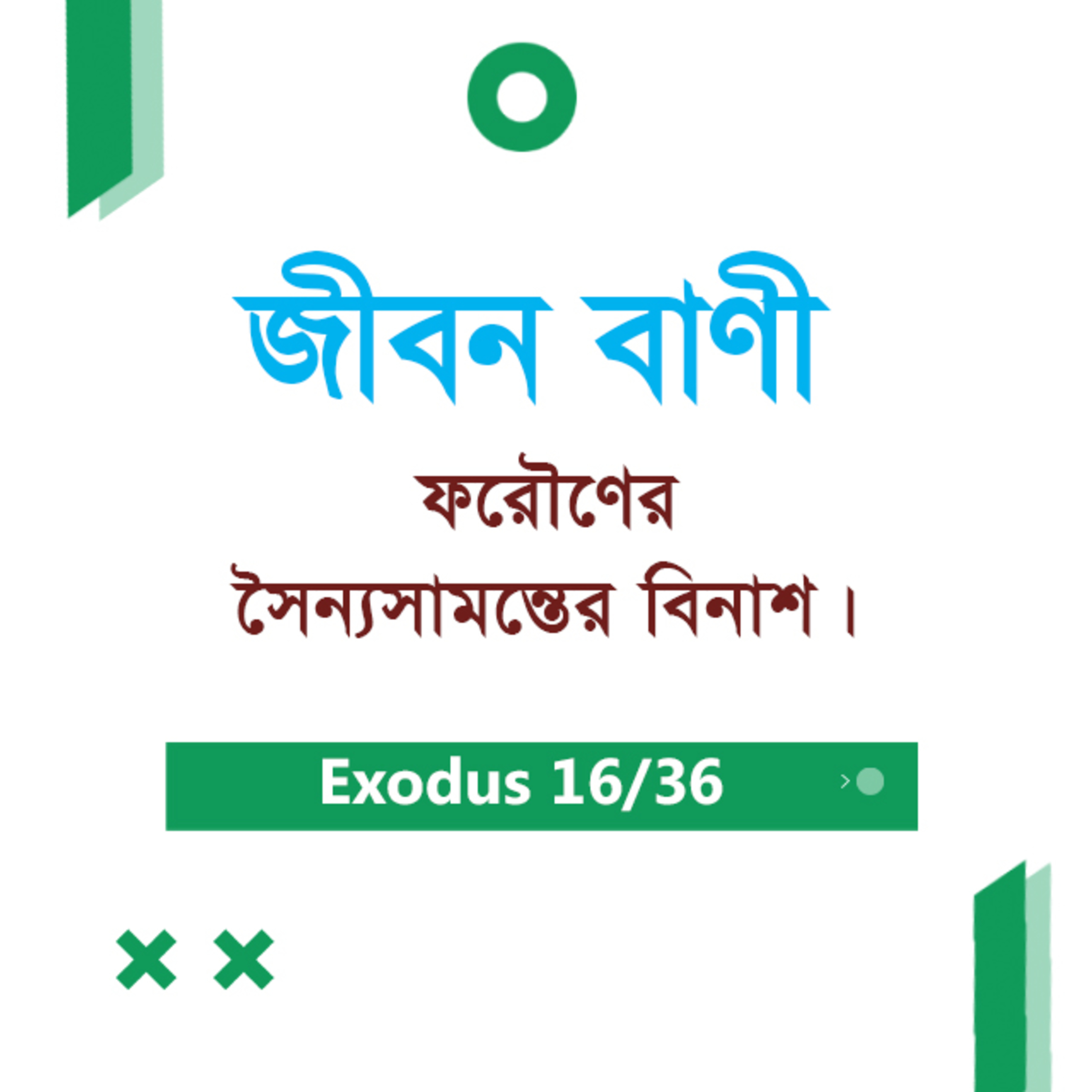 Bengali Bible Study 0119 Exodus 14 : 1 - 18 যাত্রাপুস্তক ১৪:১-১৮ TWR India Jeeban Bani episode artwork