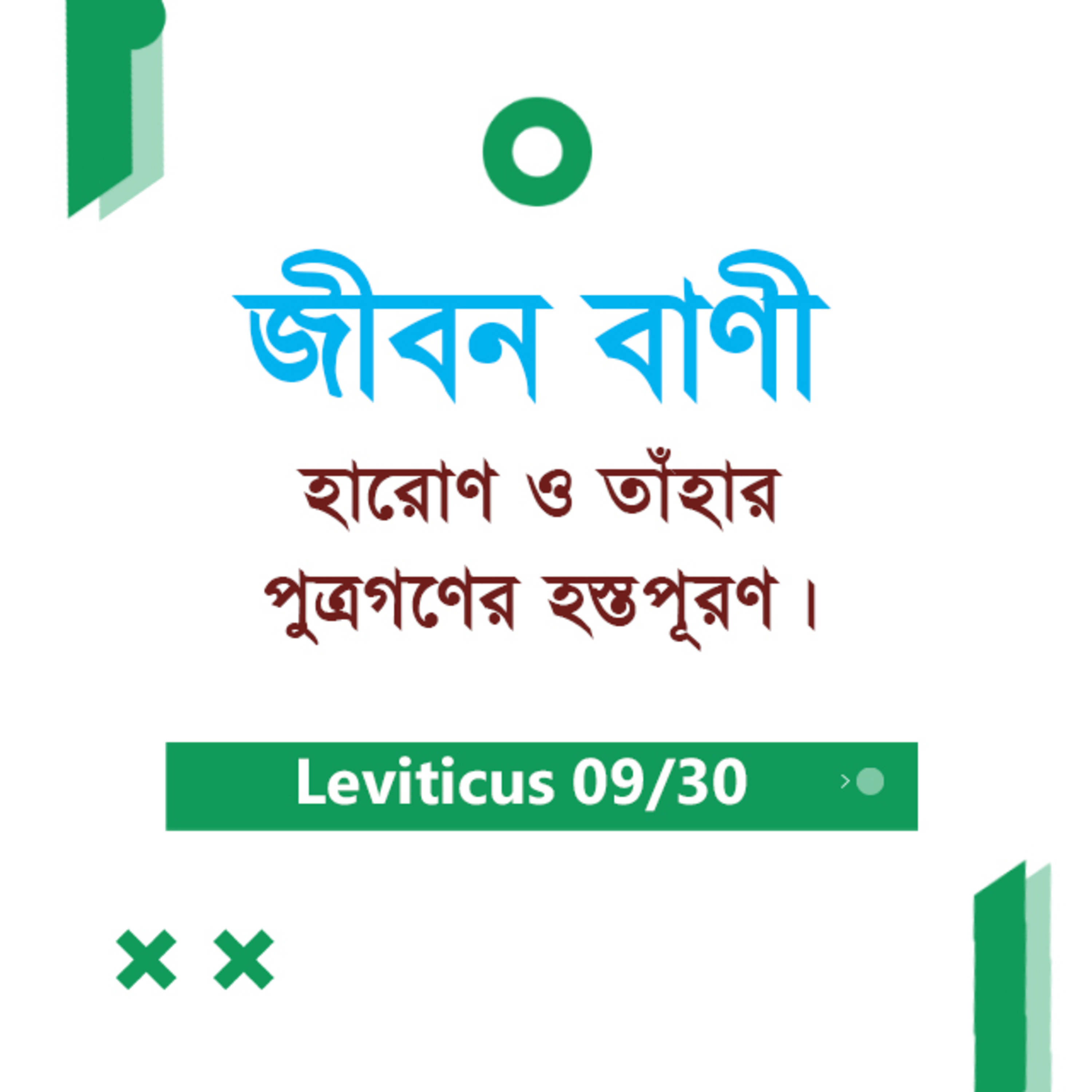 Bengali Bible Study 0167 Leviticus Ch 8 লেবীয় ৮ TWR India Jeeban Bani episode artwork