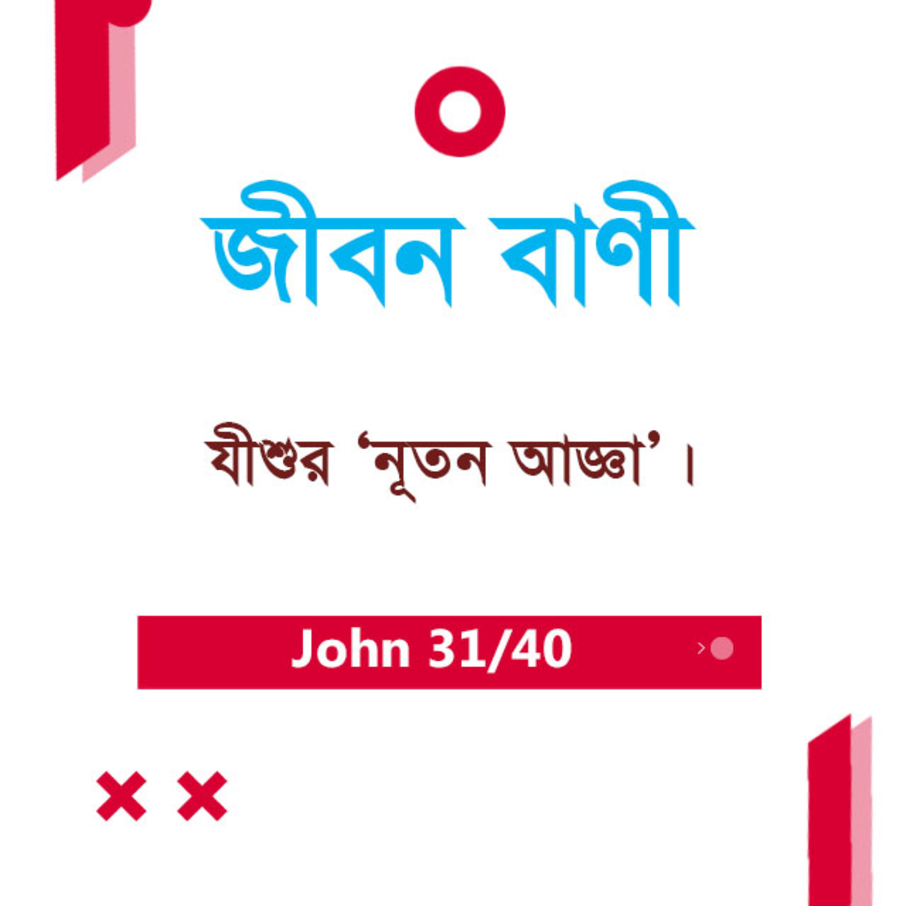 Bengali Bible Study 0267 John 13 : 31 - Ch 14 যোহন ১৩ : ৩১ - Ch ১৪ TWR India Jeeban Bani episode artwork