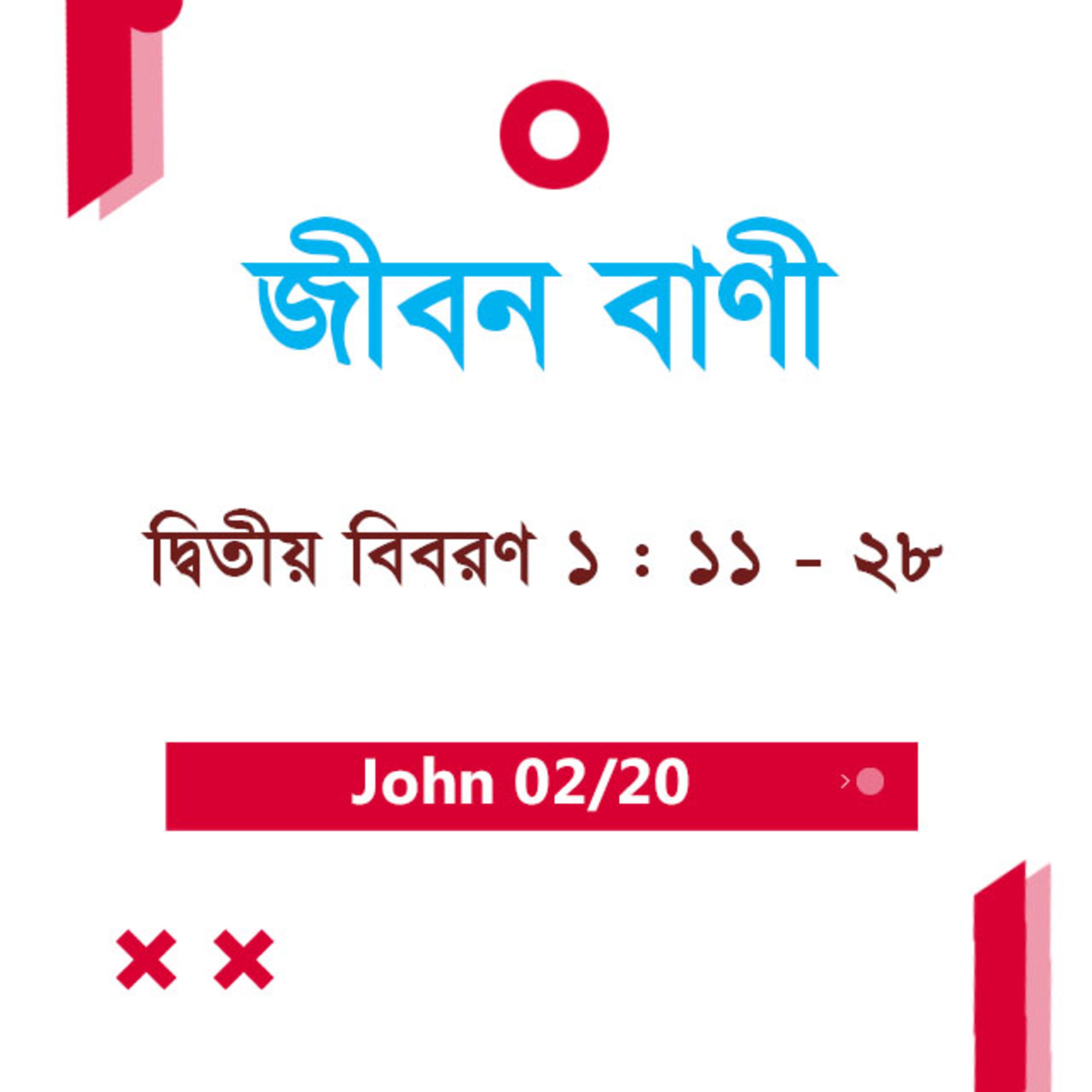Bengali Bible Study 0278 Deuteronomy 1 : 11 - 28 দ্বিতীয় বিবরণ 1 : 11 - 28 TWR India Jeeban Bani episode artwork