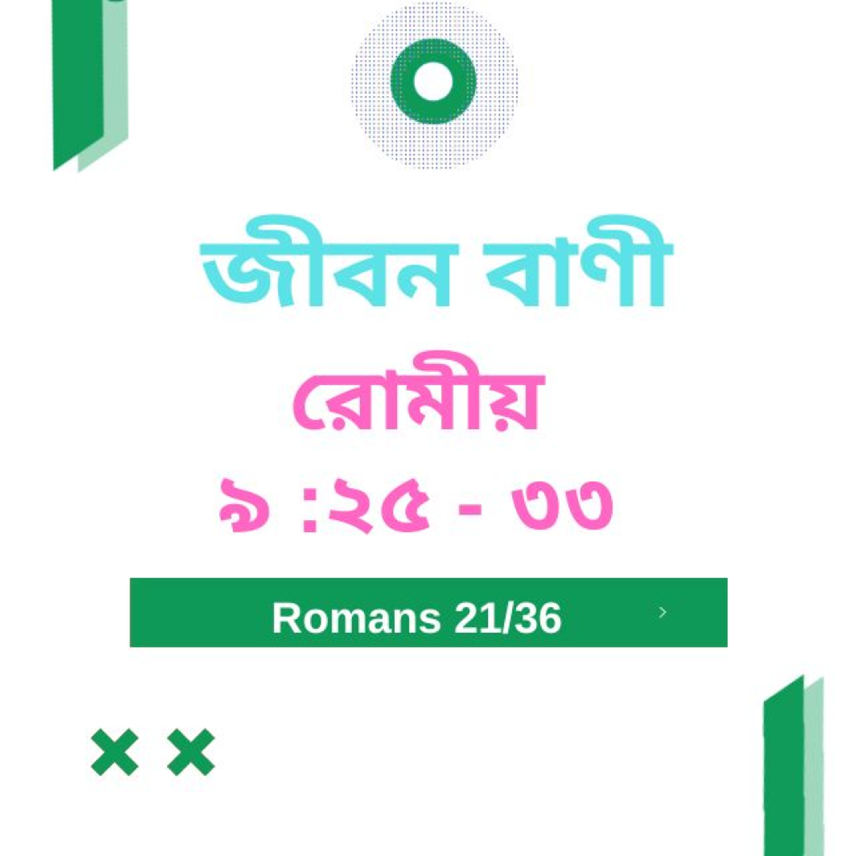 Bengali Bible Study 0441 রোমীয় ৯ : ২ ৫  - ৩ ৩  Word Resounds Today Jeeban Bani For Thru The Bible episode artwork