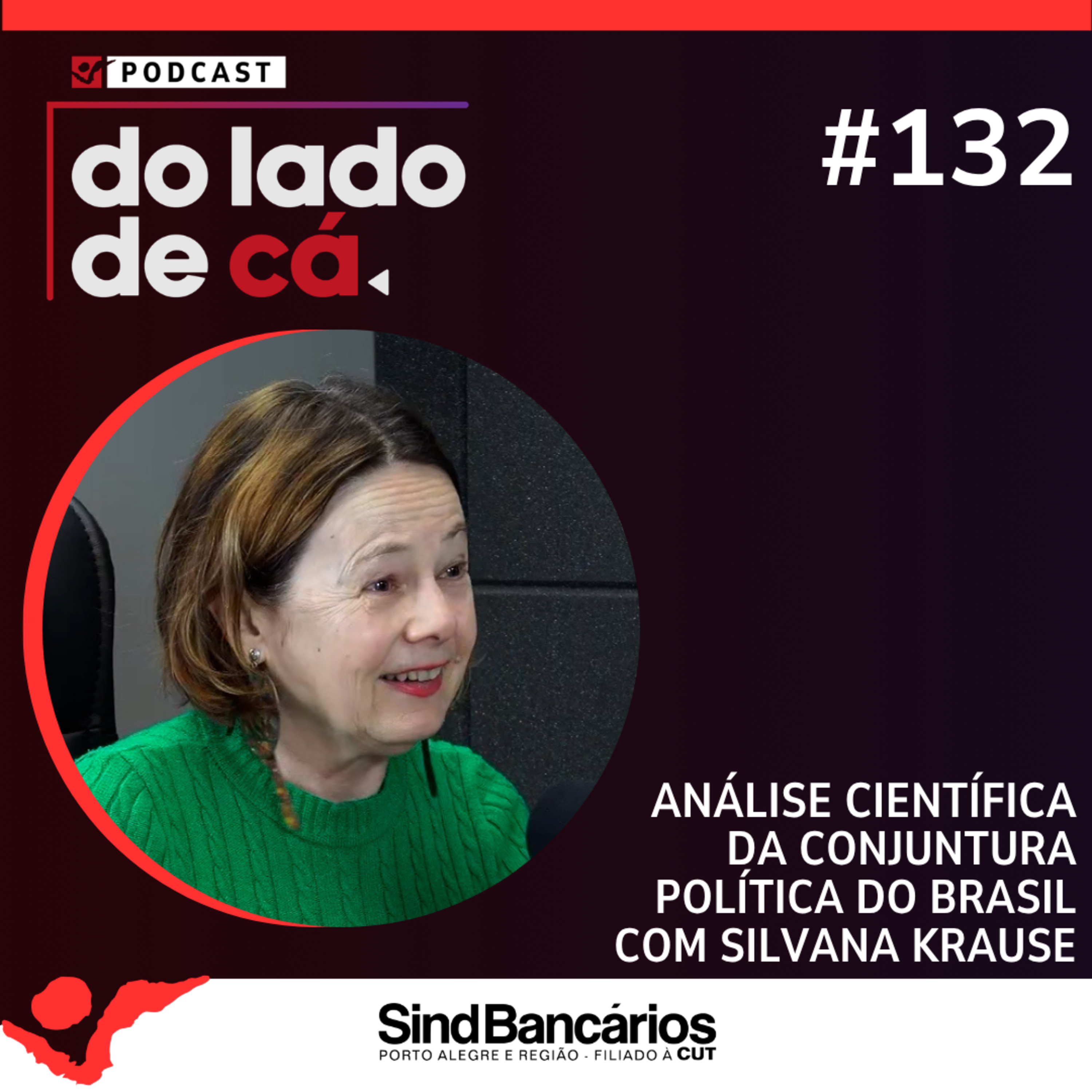 ANÁLISE CIENTÍFICA DA CONJUNTURA POLÍTICA DO BRASIL COM SILVANA KRAUSE | DO LADO DE CÁ #132 episode artwork