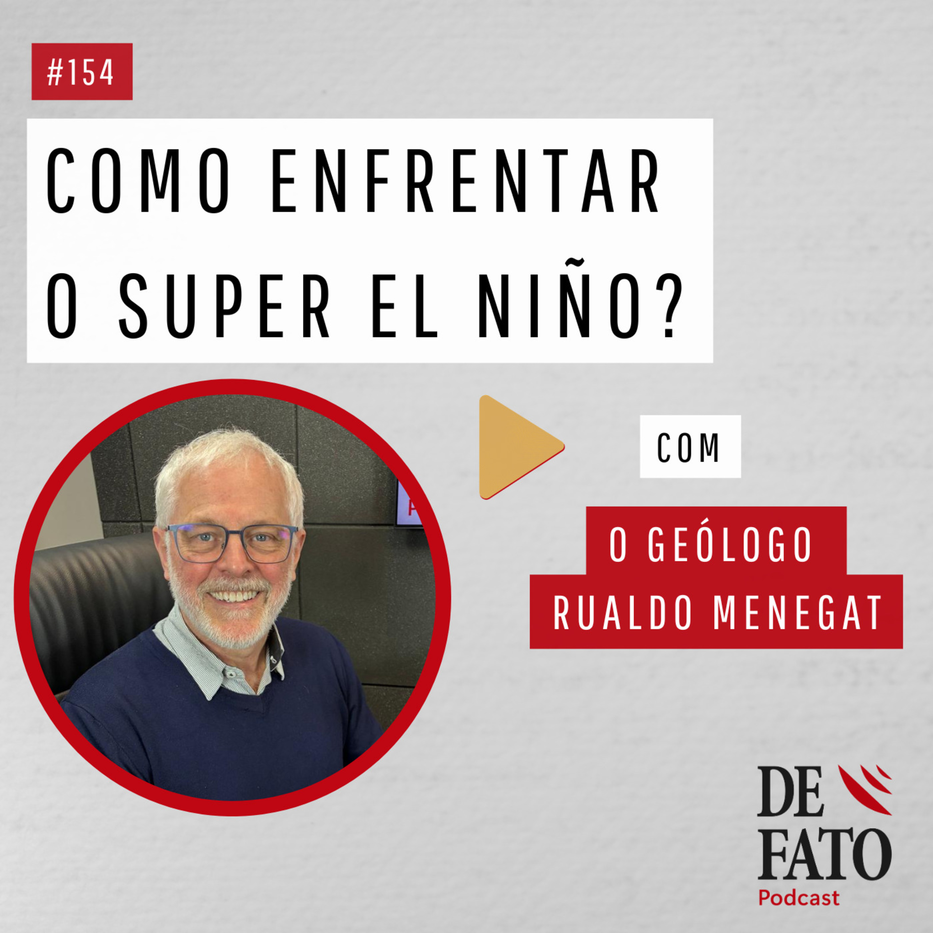 Como enfrentar o super El Niño? Com o geólogo e professor do Instituto de Geociência da UFRGS Rualdo Menegat | De Fato #154 episode artwork