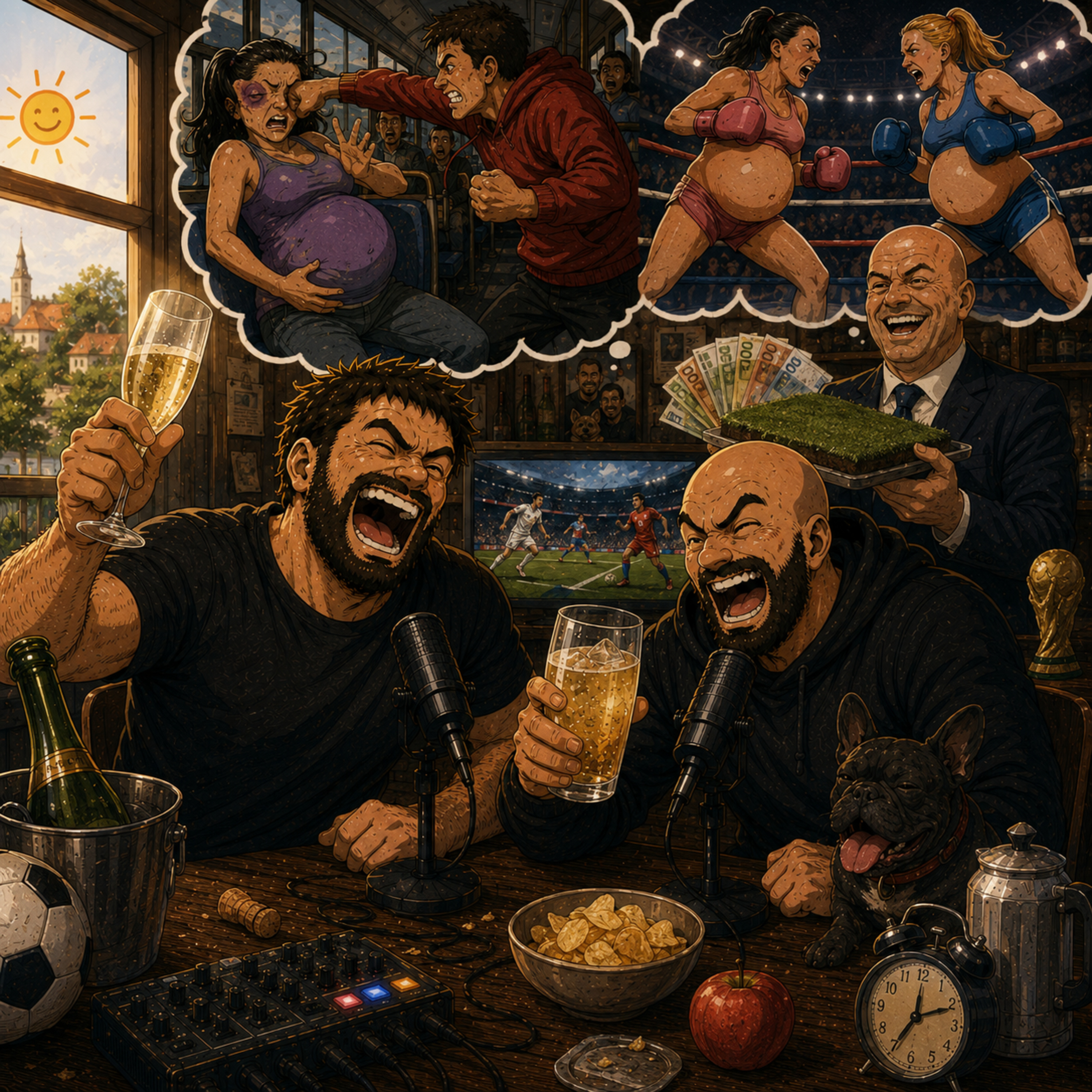 Episode 155 - Frühstücksalkohol, WM-Wahnsinn und das teuerste Stück Rasen der Welt episode artwork