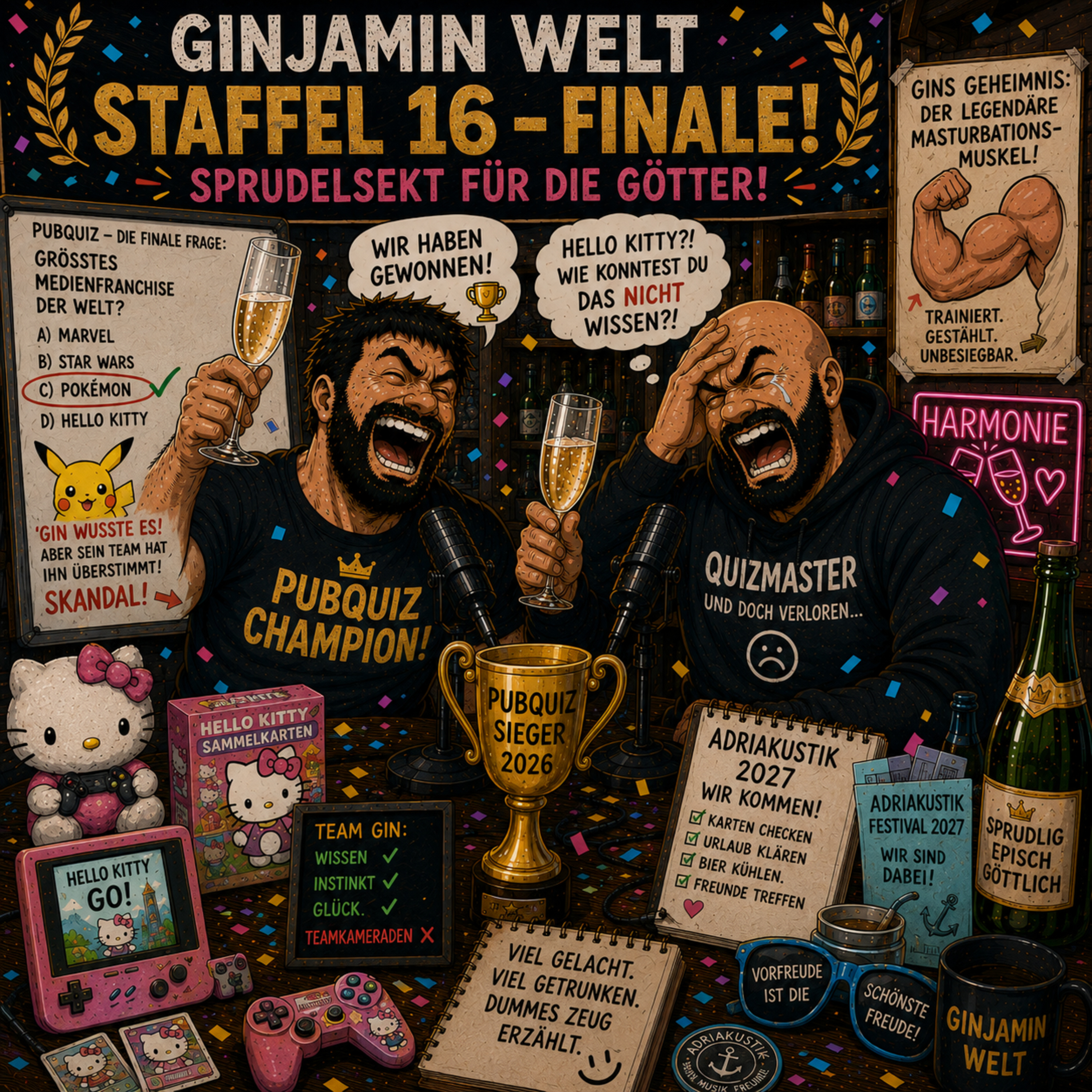 Episode 160 - Hello-Kitty-Skandal, Pubquiz-Triumph und der Muskel des Wahnsinns episode artwork