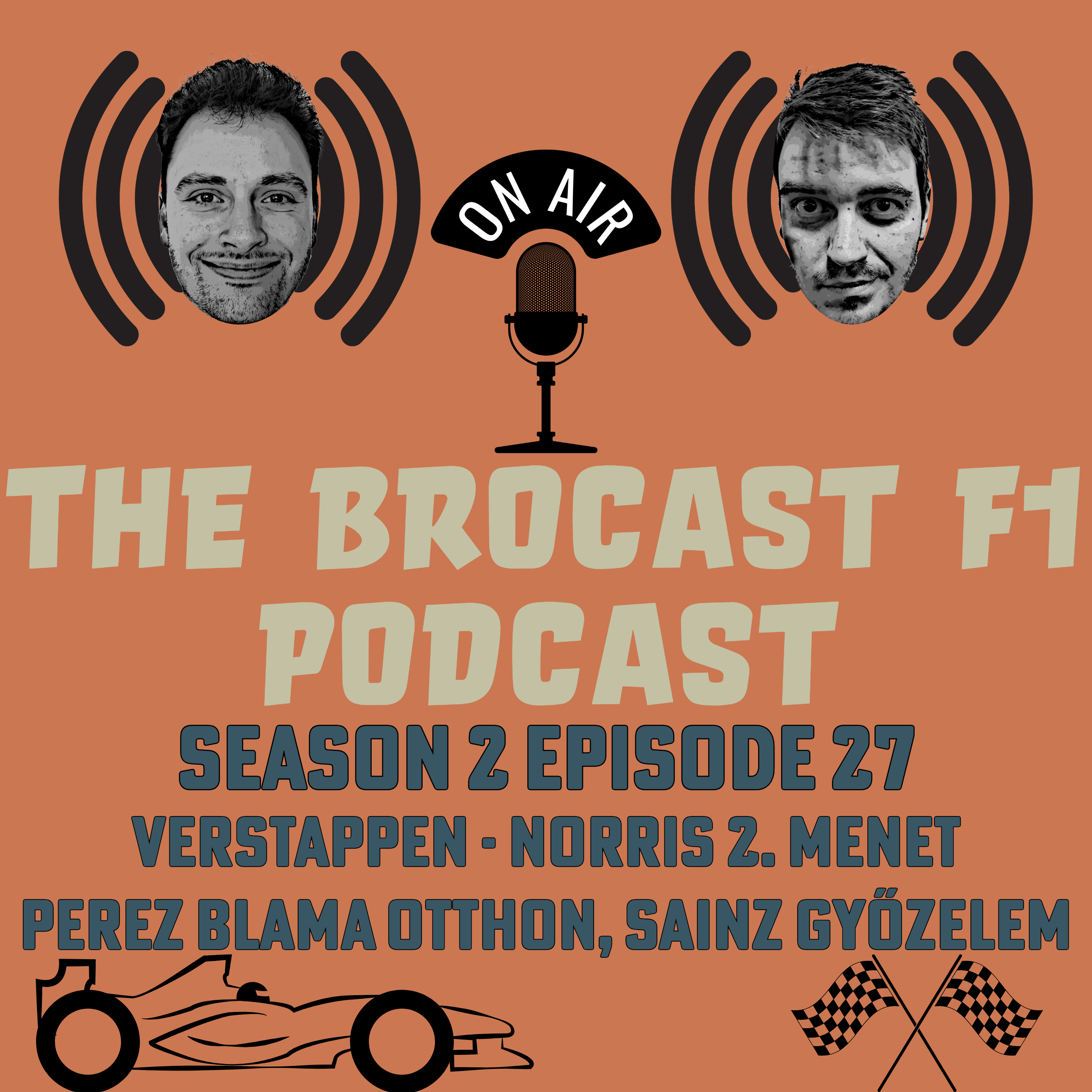 S02 E27 - Verstappen - Norris 2. menet, Perez blama otthon, Sainz győzelem episode artwork