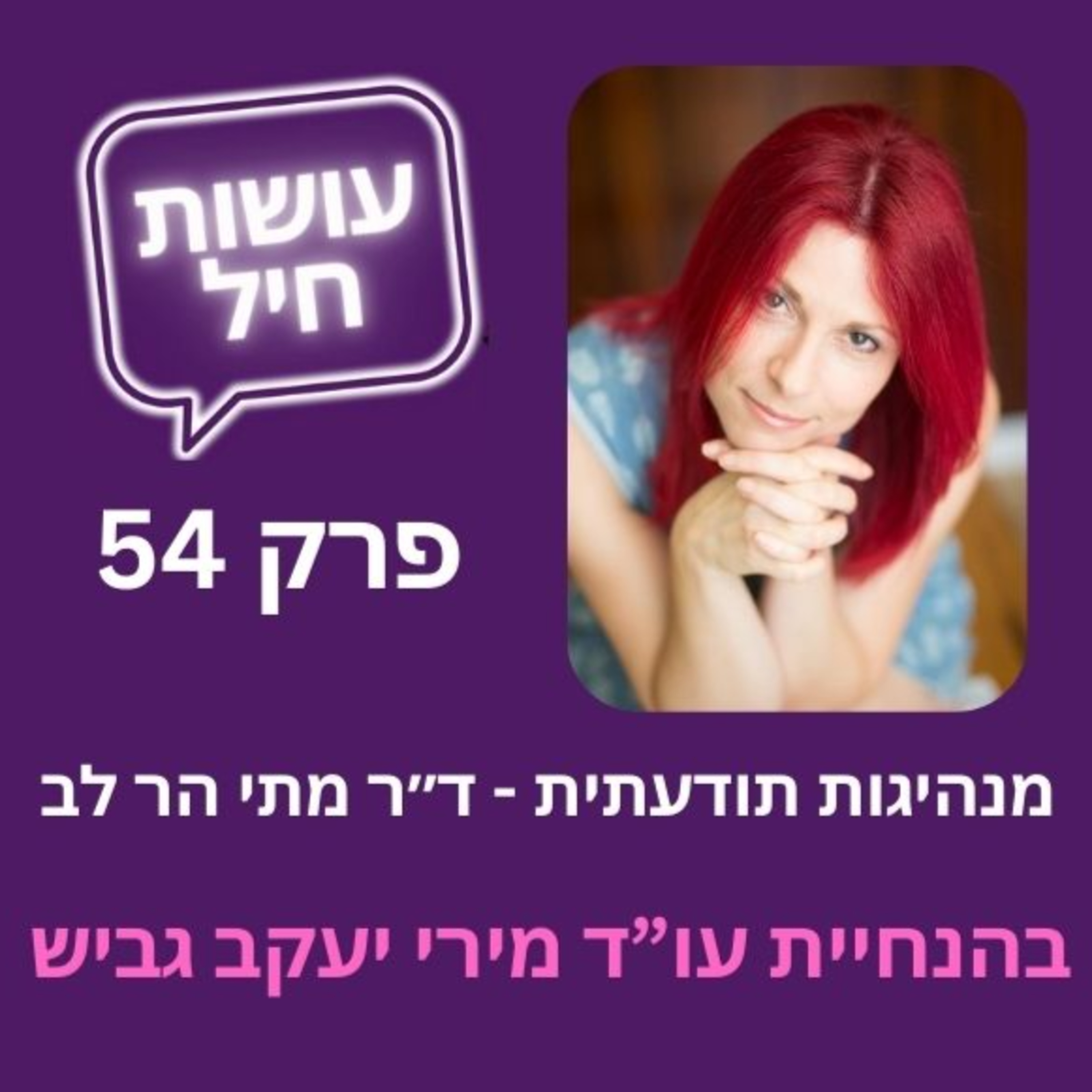פרק 54: מנהיגות תודעתית ככלי לקבלת החלטות - ד״ר מתי הר-לב episode artwork
