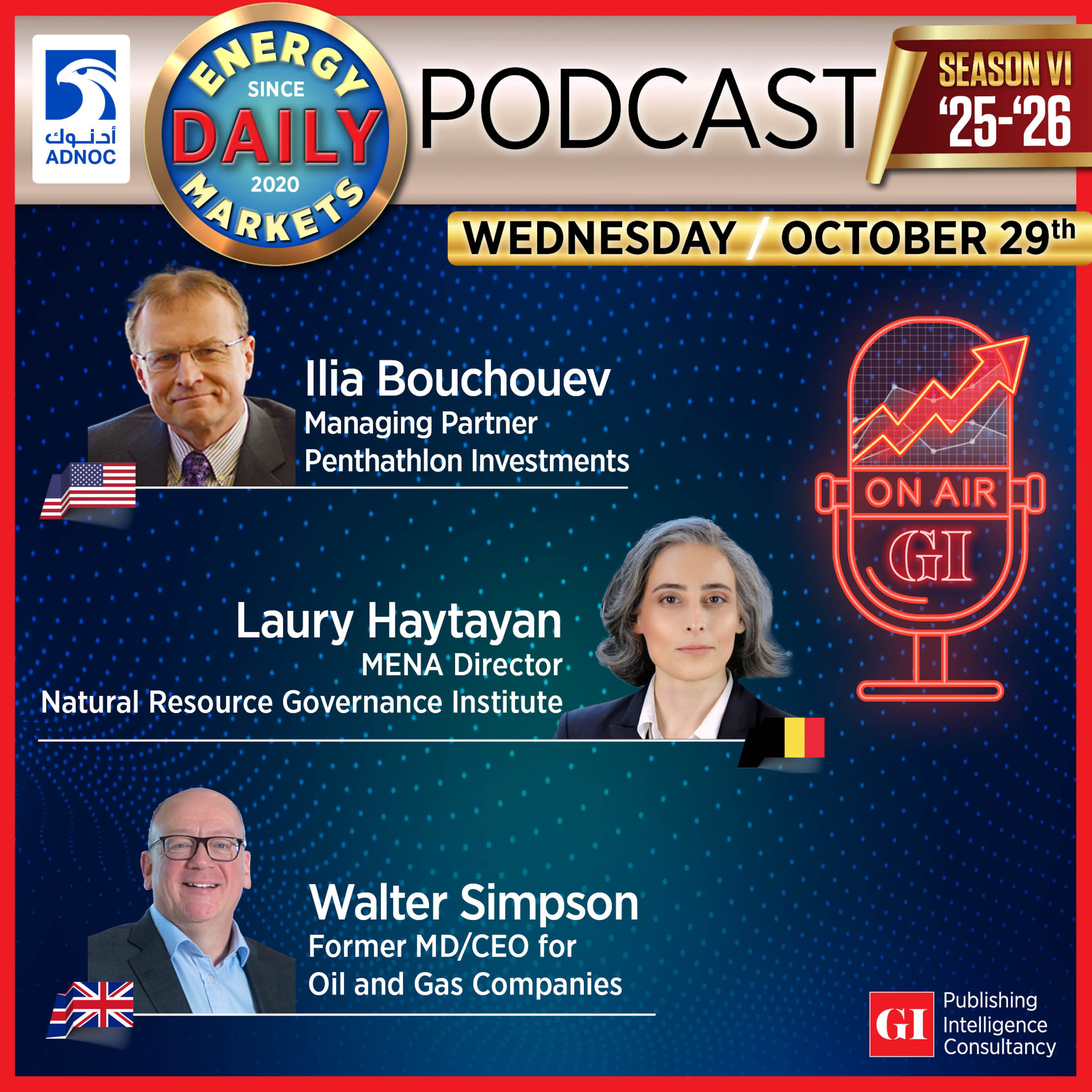 PODCAST: Daily Energy Markets - Oct 29th PODCAST: Daily Energy Markets - Oct 29th