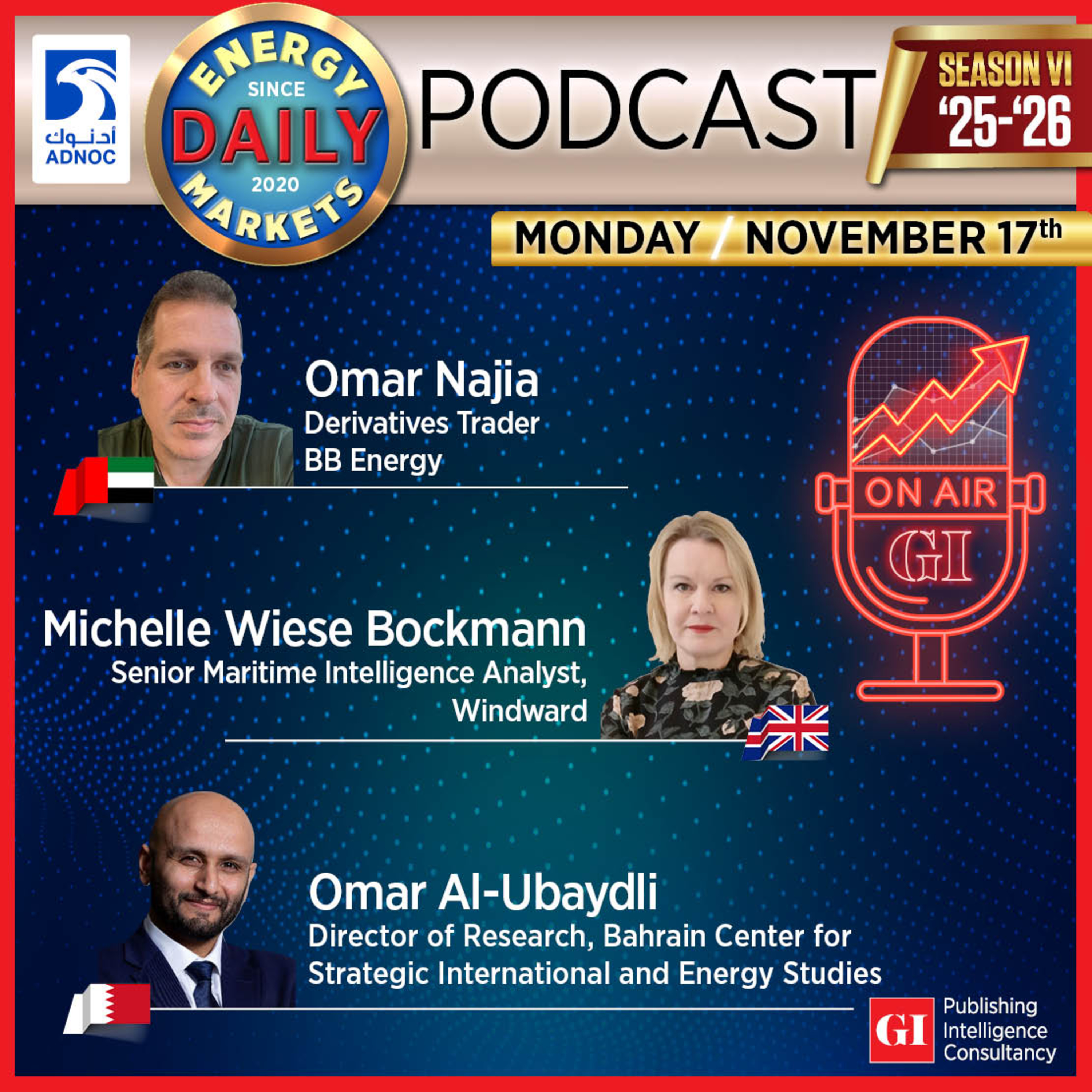 PODCAST: Daily Energy Markets - Nov 17th PODCAST: Daily Energy Markets - Nov 17th