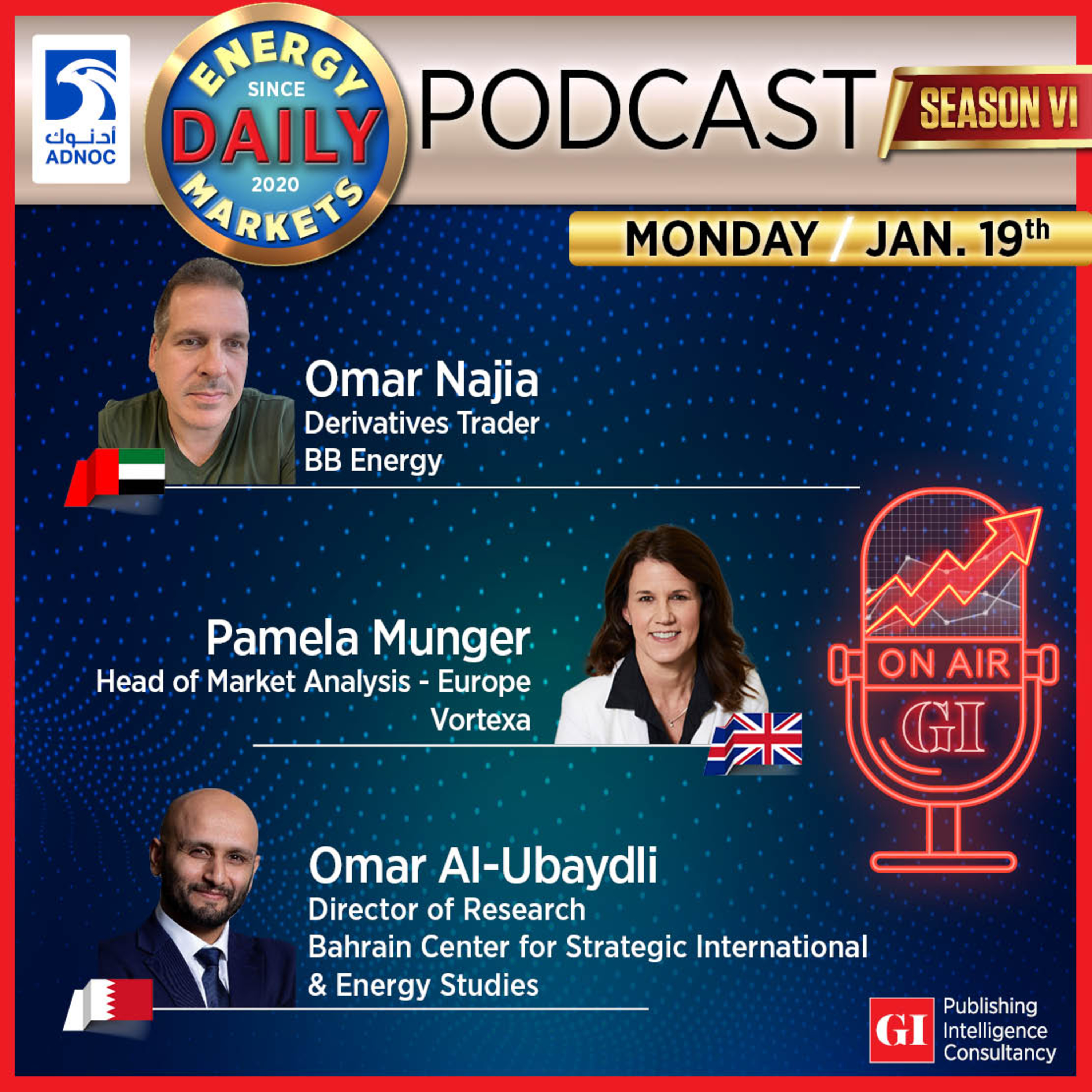 PODCAST: Daily Energy Markets - Jan. 19th episode artwork