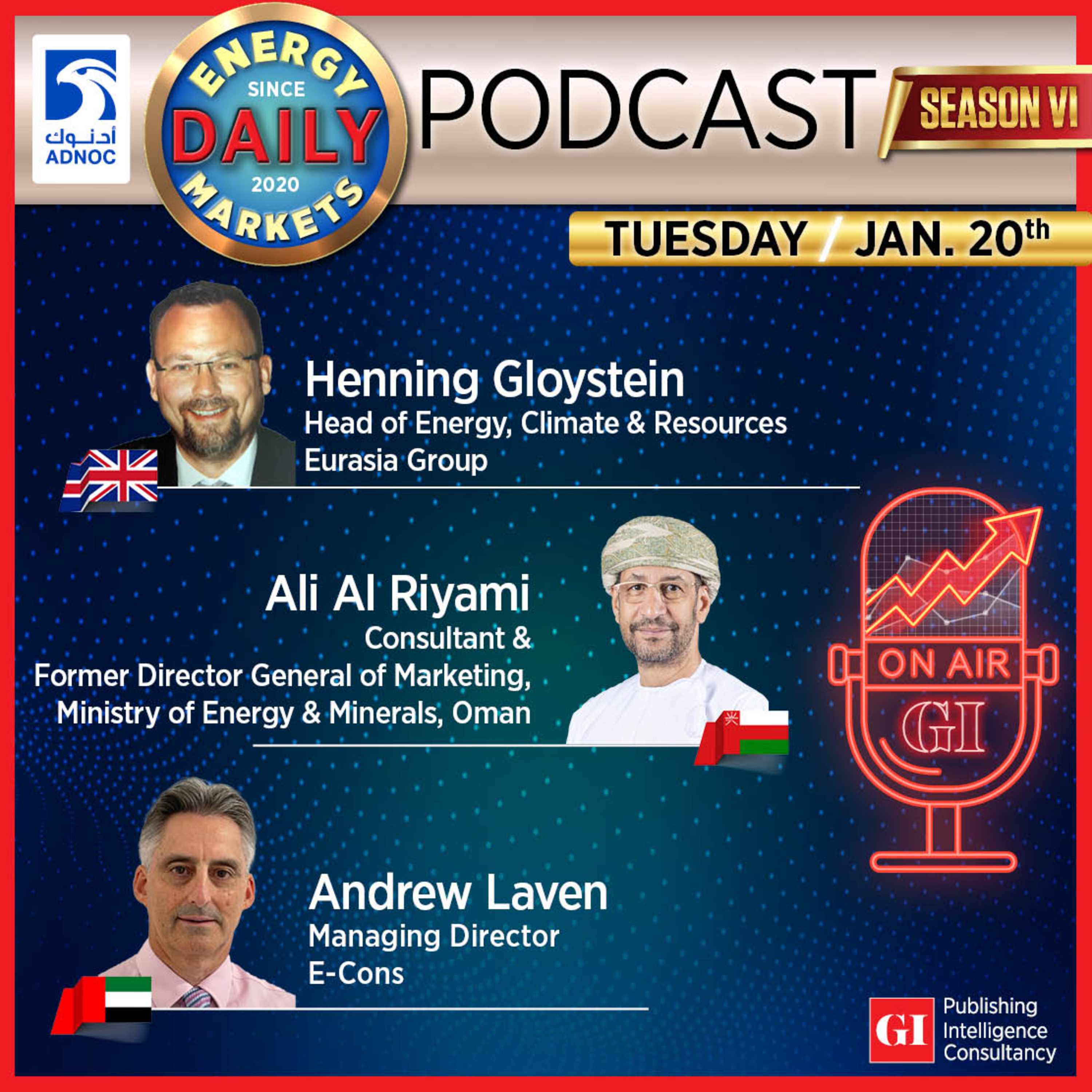 PODCAST: Daily Energy Markets - Jan. 20th episode artwork