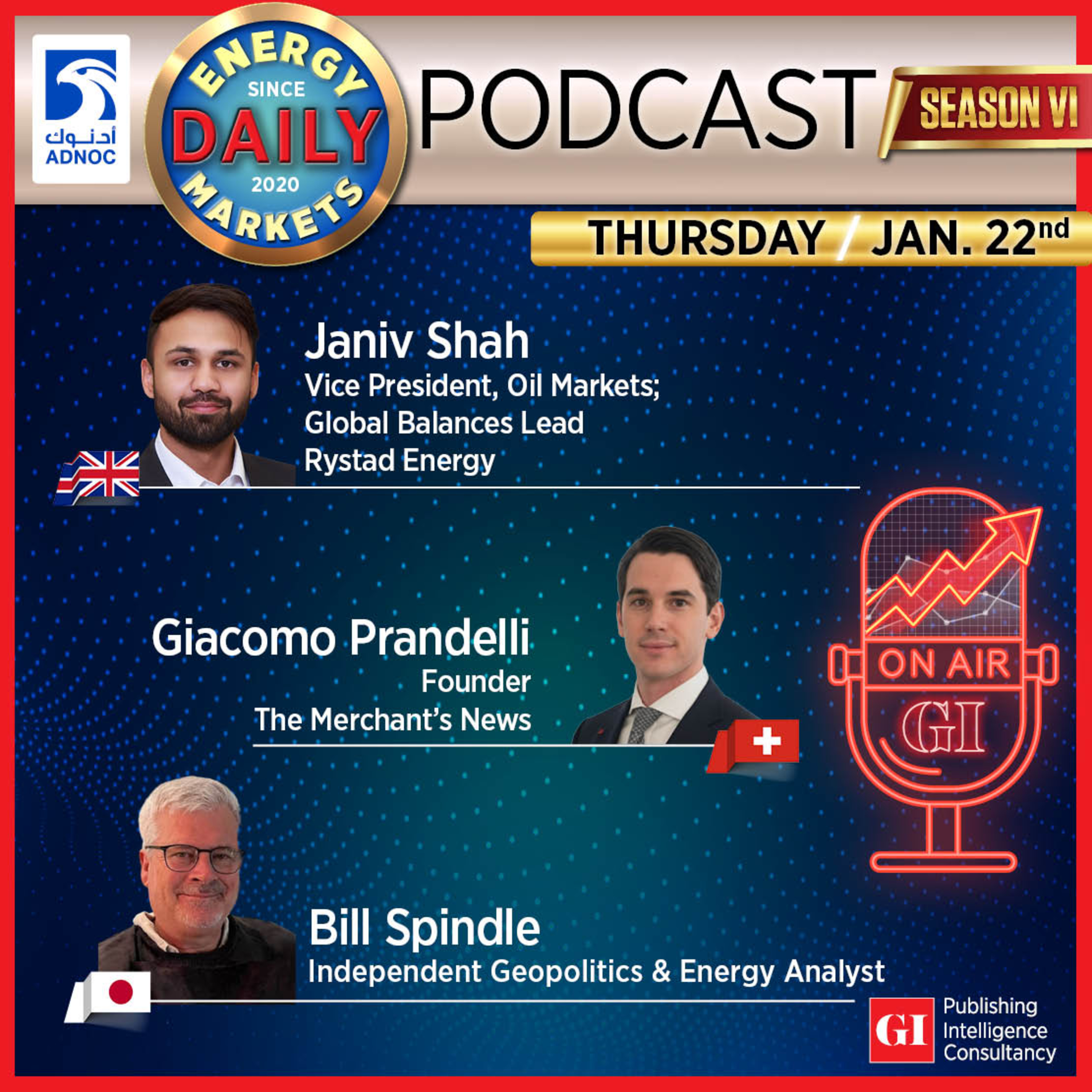 PODCAST: Daily Energy Markets - Jan. 22nd episode artwork