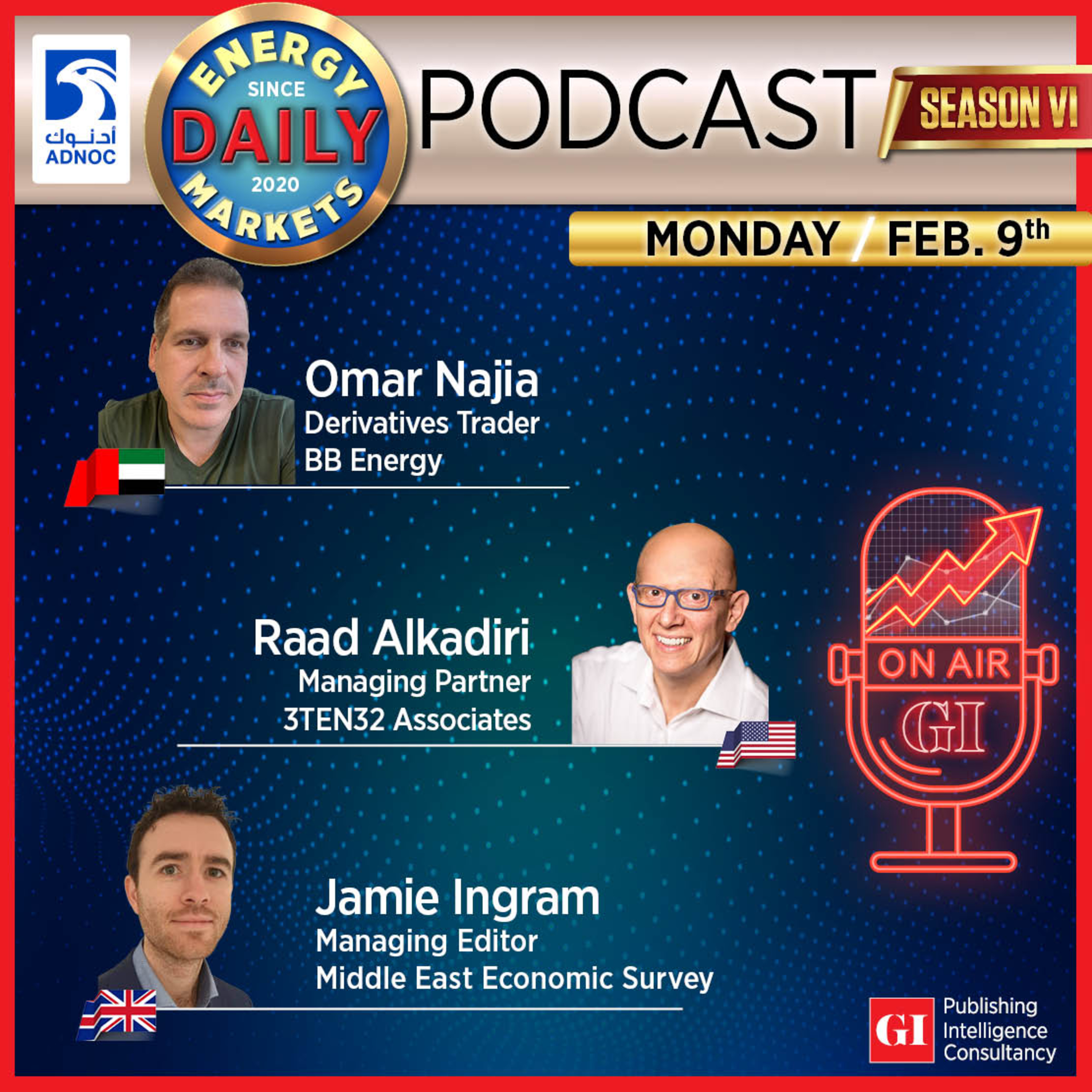 PODCAST: Daily Energy Markets - Feb 9th episode artwork