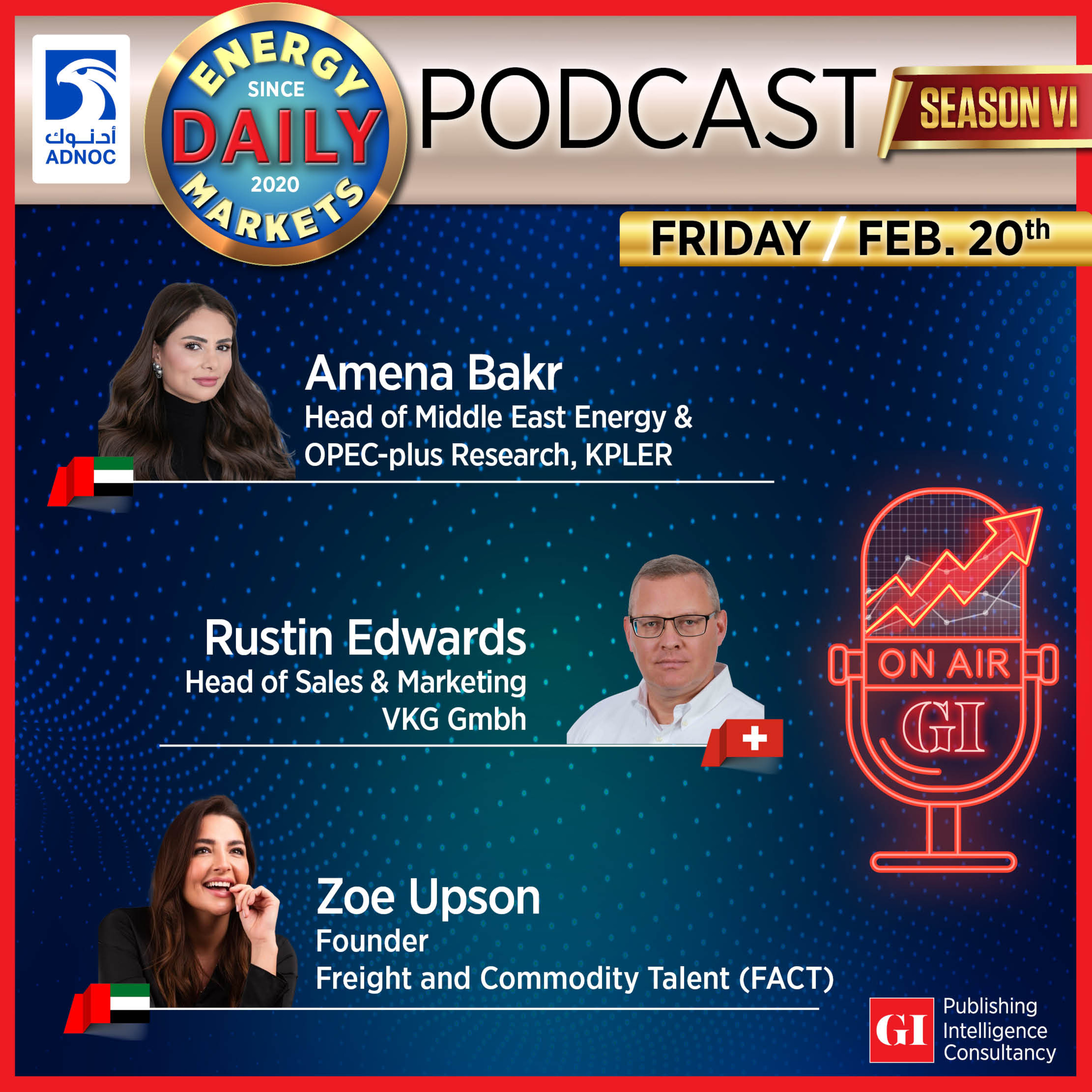 PODCAST: Daily Energy Markets - Feb 20th episode artwork