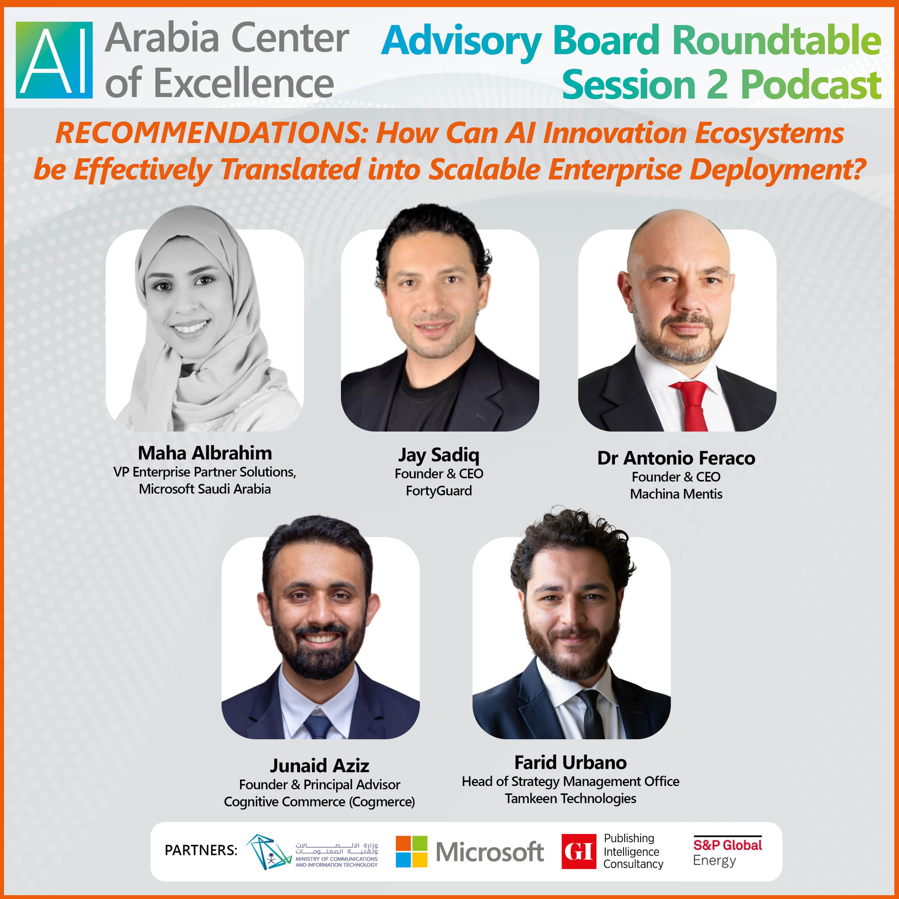 AI Arabia Center of Excellence | Advisory Board Roundtable Session 2 Podcast episode artwork