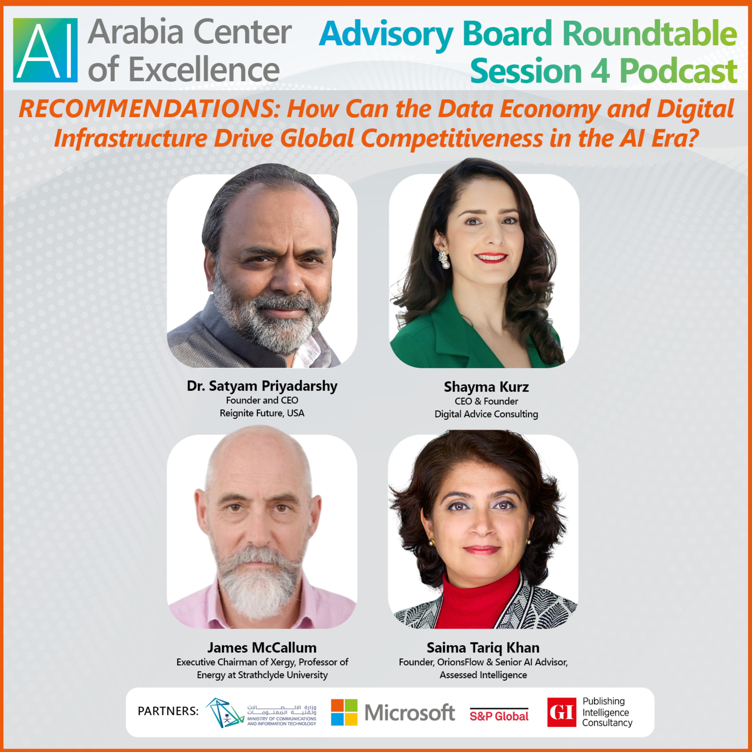 AI Arabia Center of Excellence | Advisory Board Roundtable Session 4 Podcast