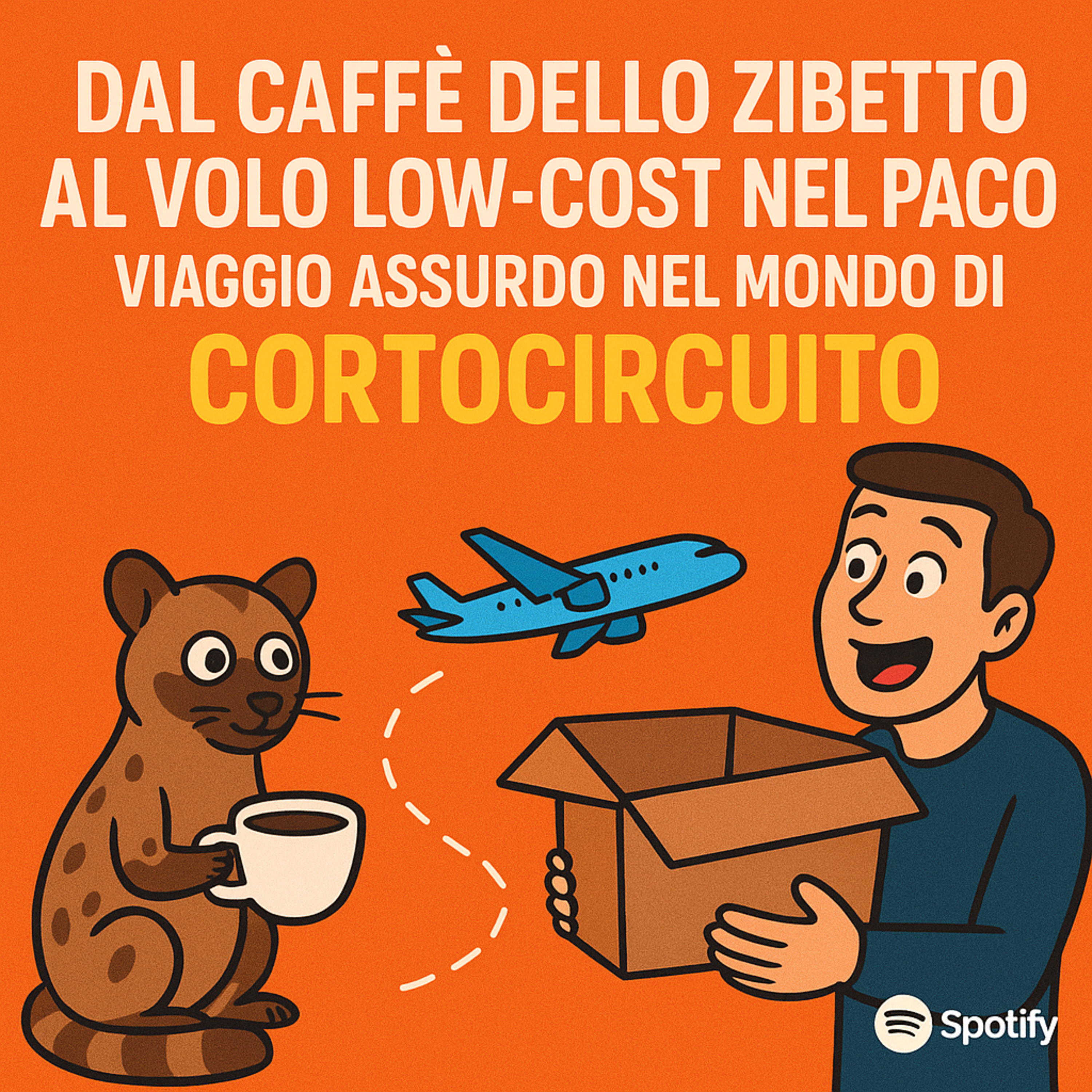 Dal caffè dello zibetto al volo low-cost nel pacco: viaggio assurdo nel mondo di Cortocircuito episode artwork