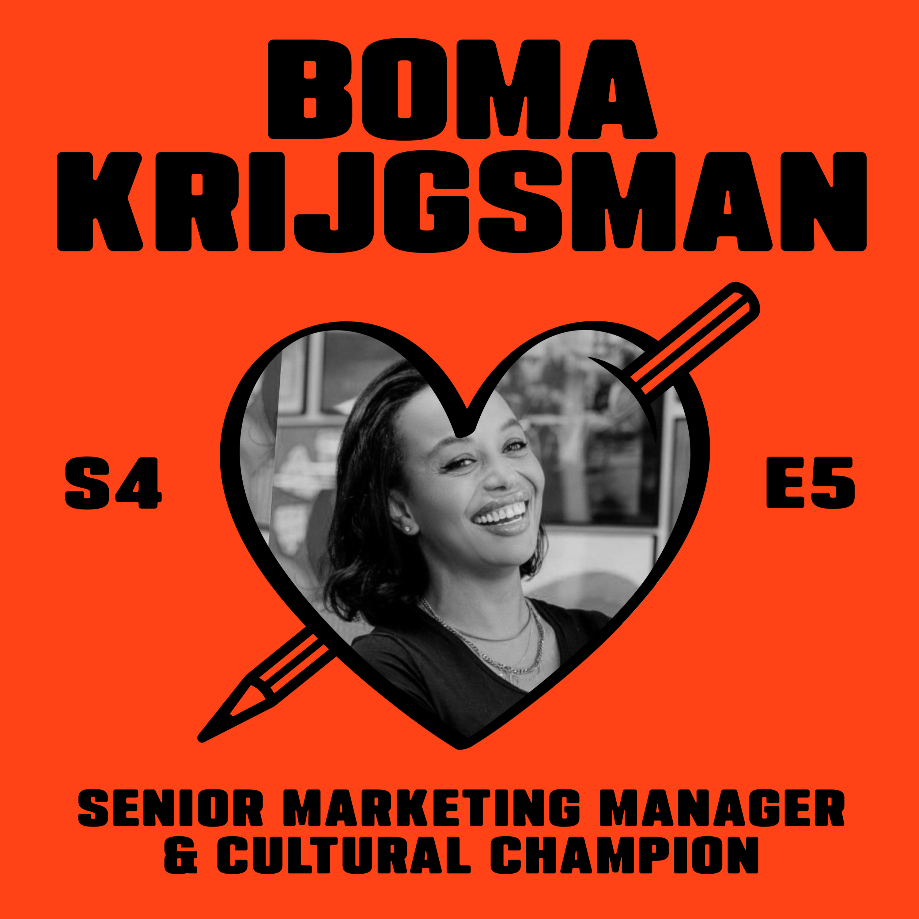 S04 E05: Boma krijgsman – SHOUT LOUDER! (Marketing, representation & Culture) episode artwork