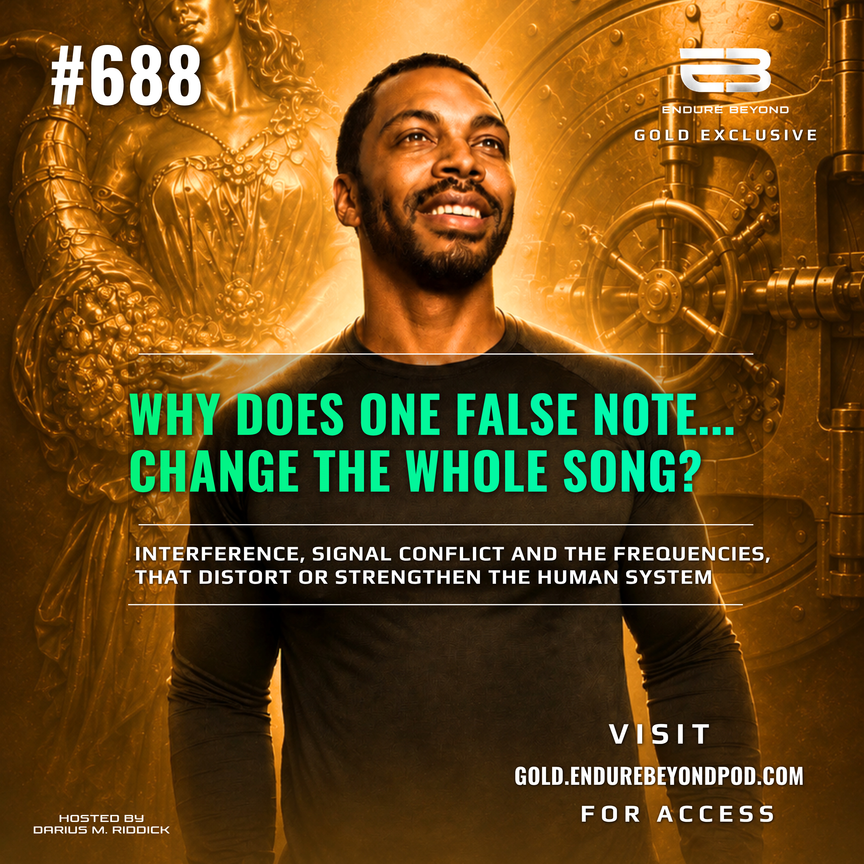 GOLD 688. Why Does One False Note Change the Whole Song? (Interference, Signal Conflict, and the Frequencies That Distort or Strengthen the Human System) | ENDURE BEYOND episode artwork
