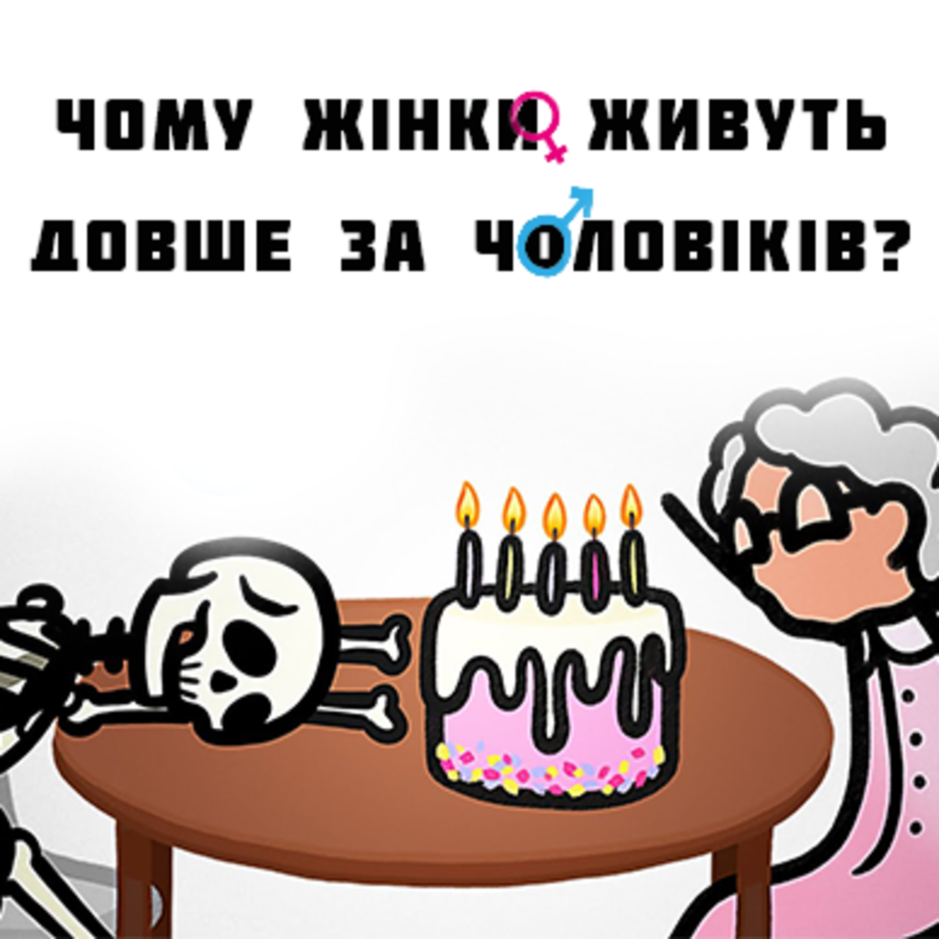 Чому жінки живуть довше за чоловіків? Цікаві наукові факти! episode artwork