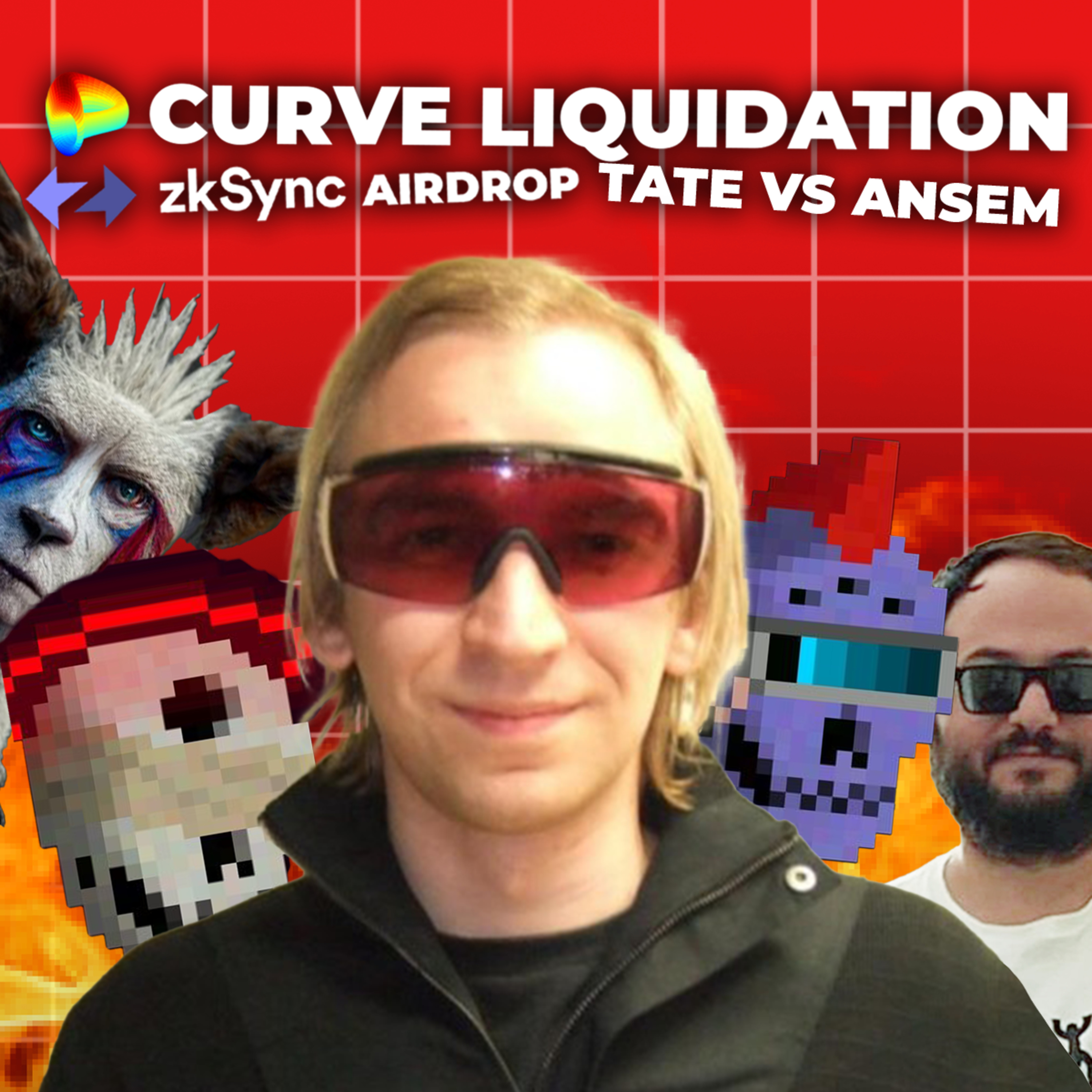 Mich's $CRV position liquidated, zkSync airdrop and Tate Vs. Ansem - Leviathan News weekly panel episode artwork