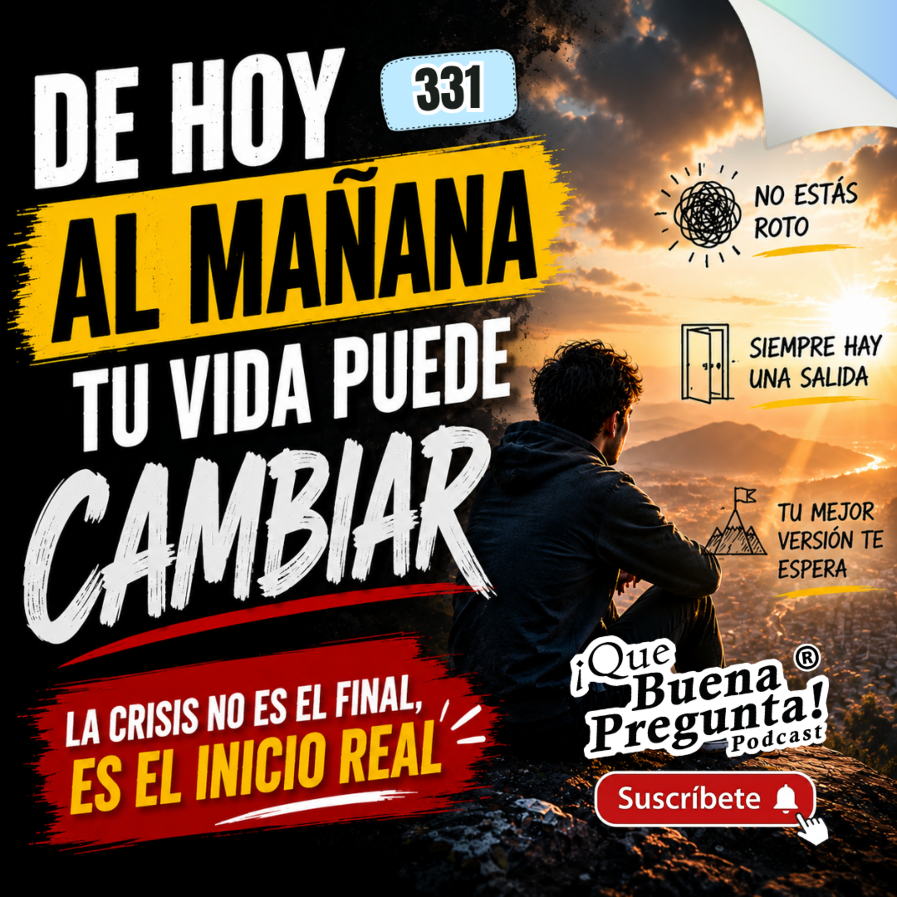 ¿Cómo VOLVER a empezar después de una CRISIS? | Resiliencia ¡Que Buena Pregunta! #331 episode artwork