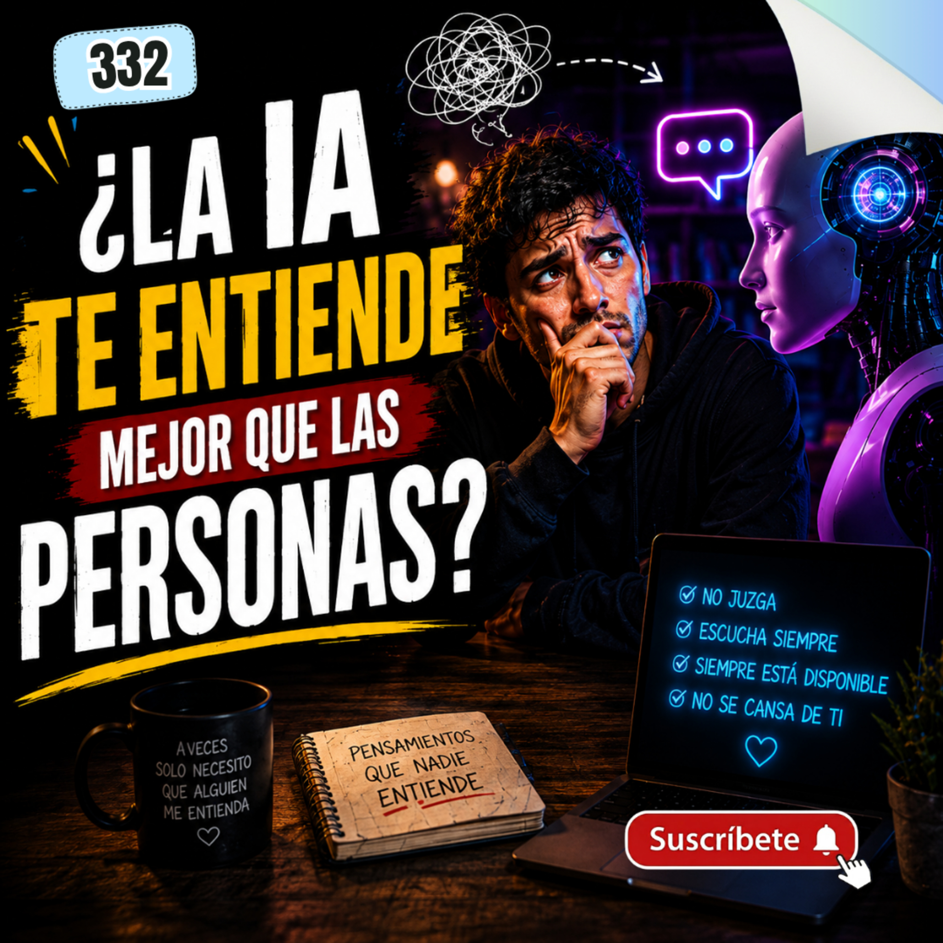 ¿La IA te ENTIENDE mejor que las PERSONAS? | Que Buena Pregunta! #332 episode artwork