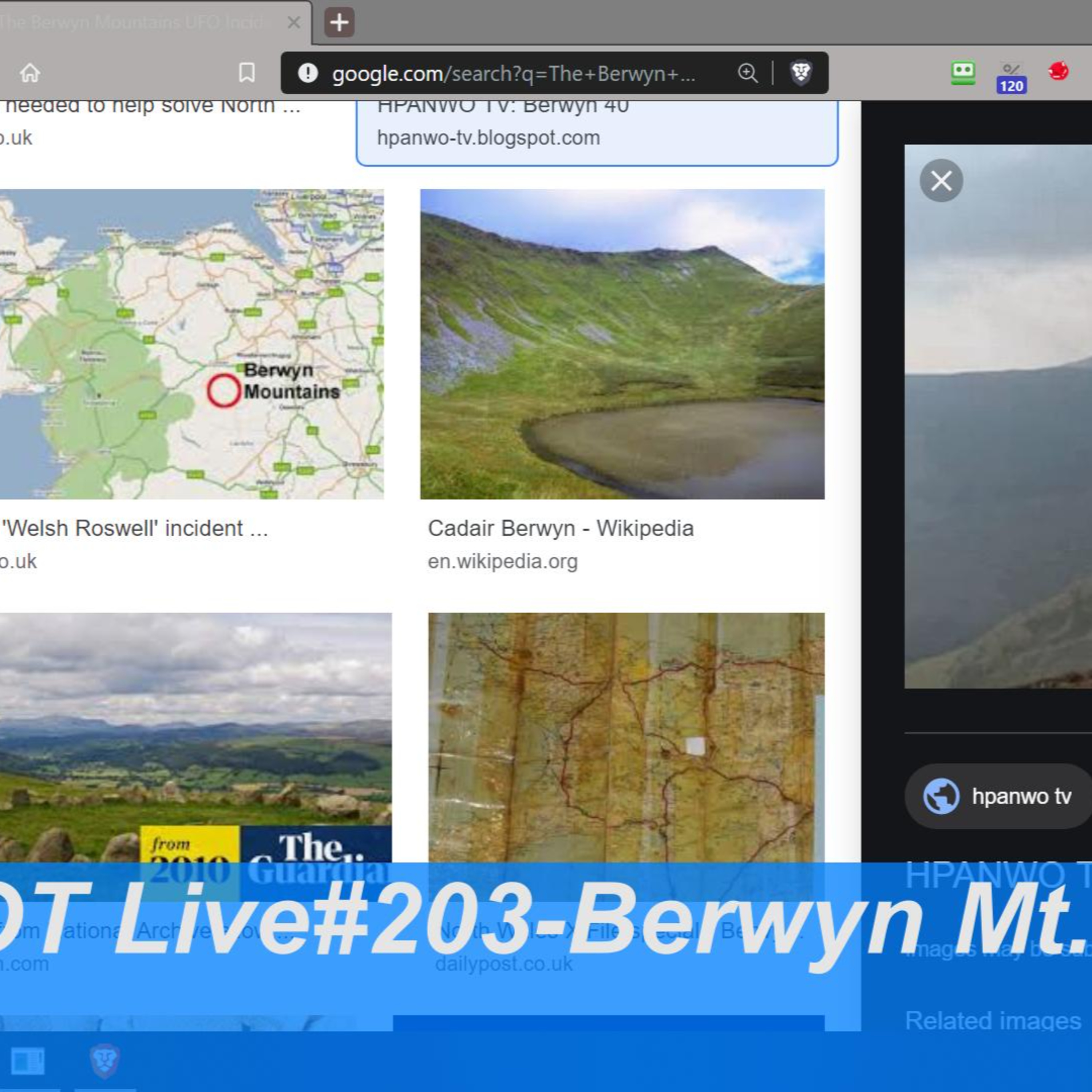 Robert Talks UFO cases - The Berwyn Mountains UFO Incident 1974 ) - OT Chan Live#203