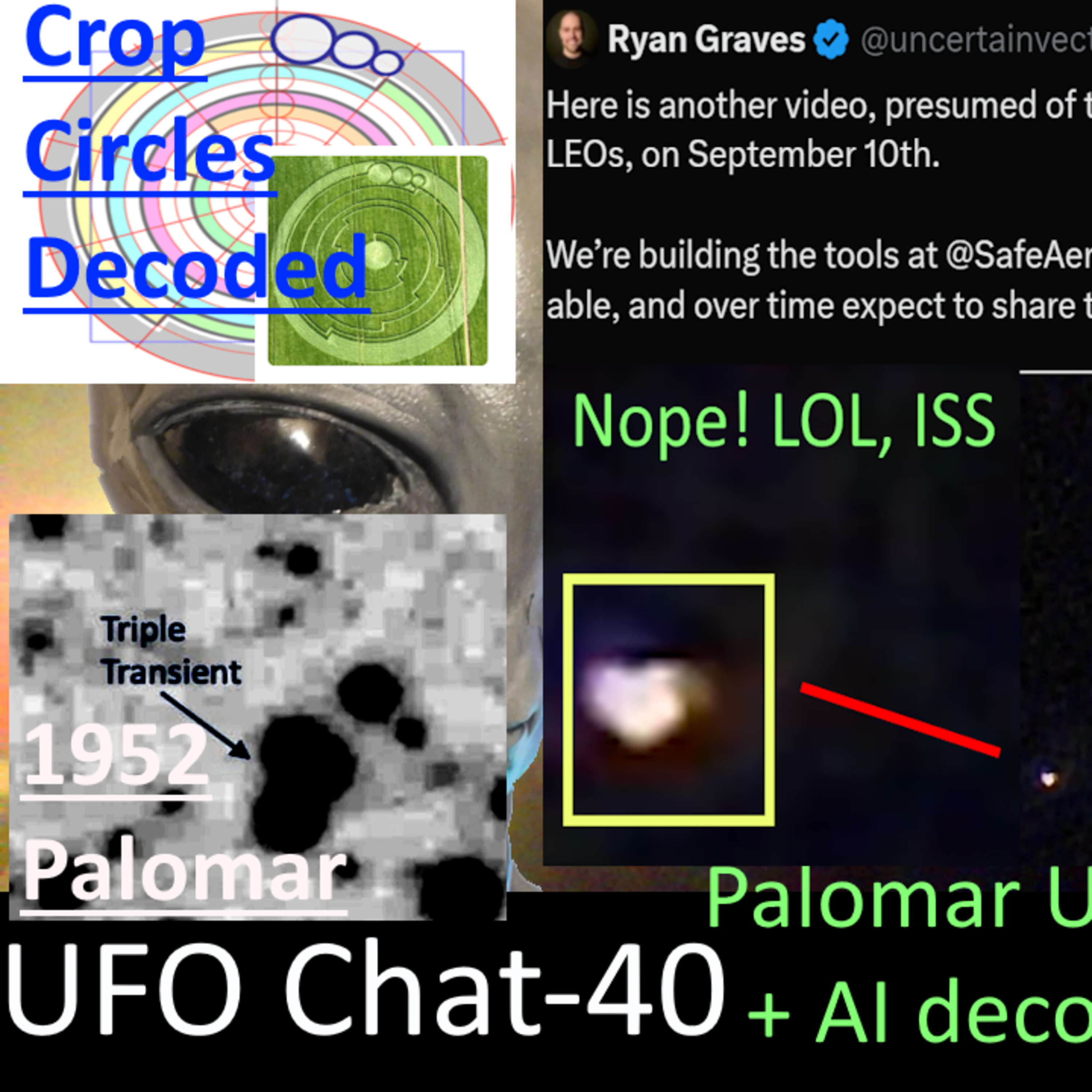 UFO Chat with Paul -40 Palomar Anomalies 1952 final report + Crop Circle Spheres + UAP vids analyzed