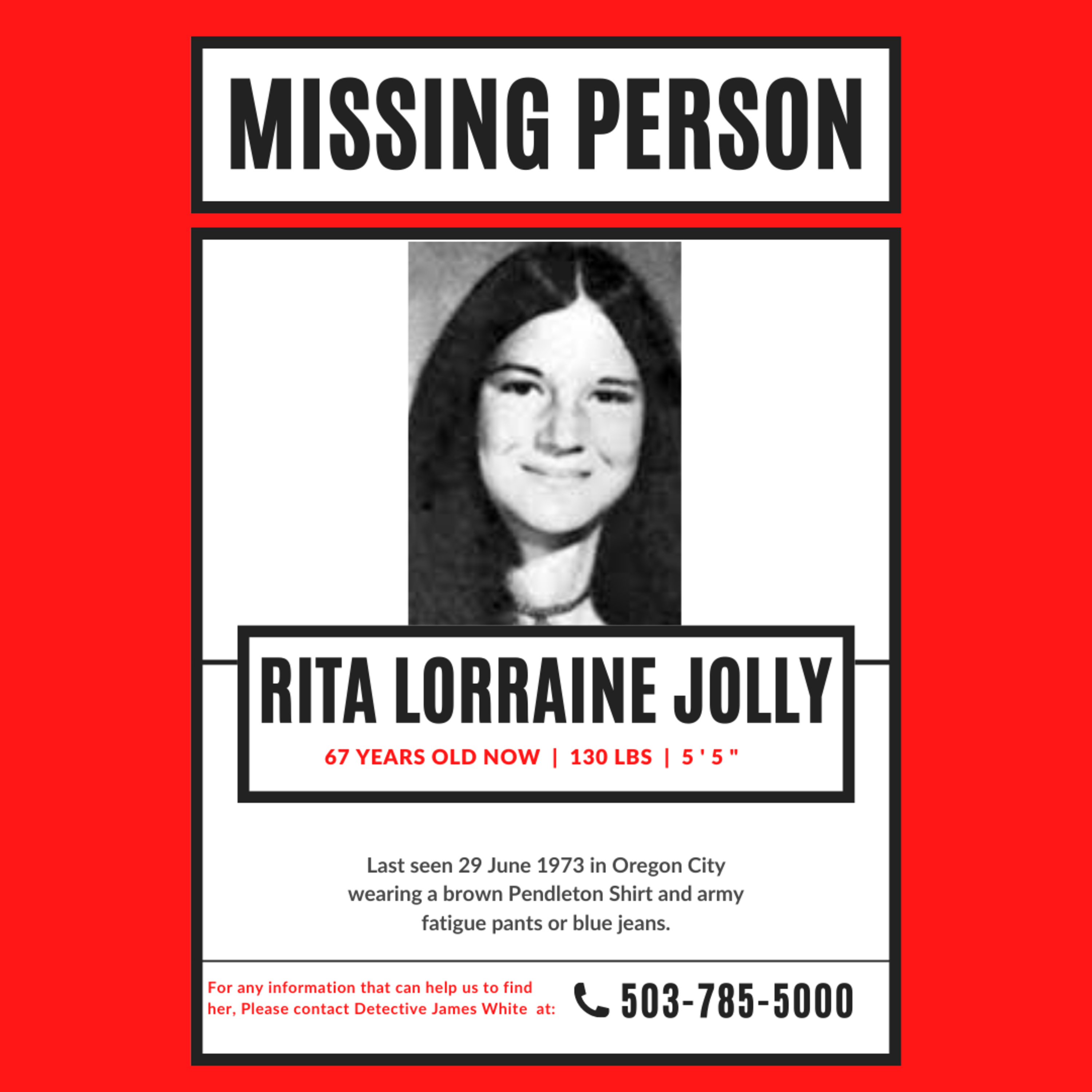 Episode 3 - Missing Monday - Rita Lorraine Jolly