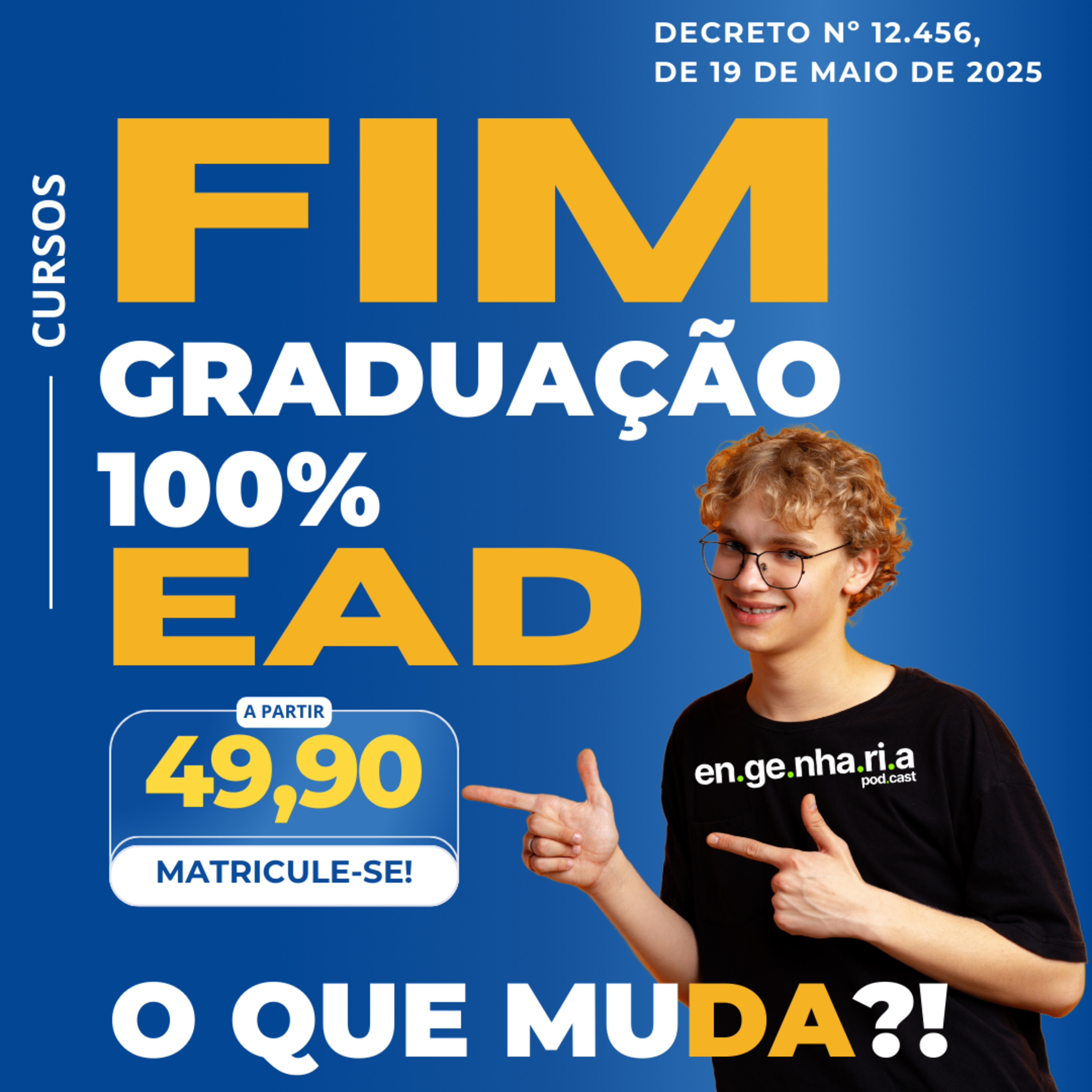 Fim do curso 100% EaD, O que mudou, análise completa do Decreto Nº 12.456, DE 19 DE MAIO DE 2025 episode artwork