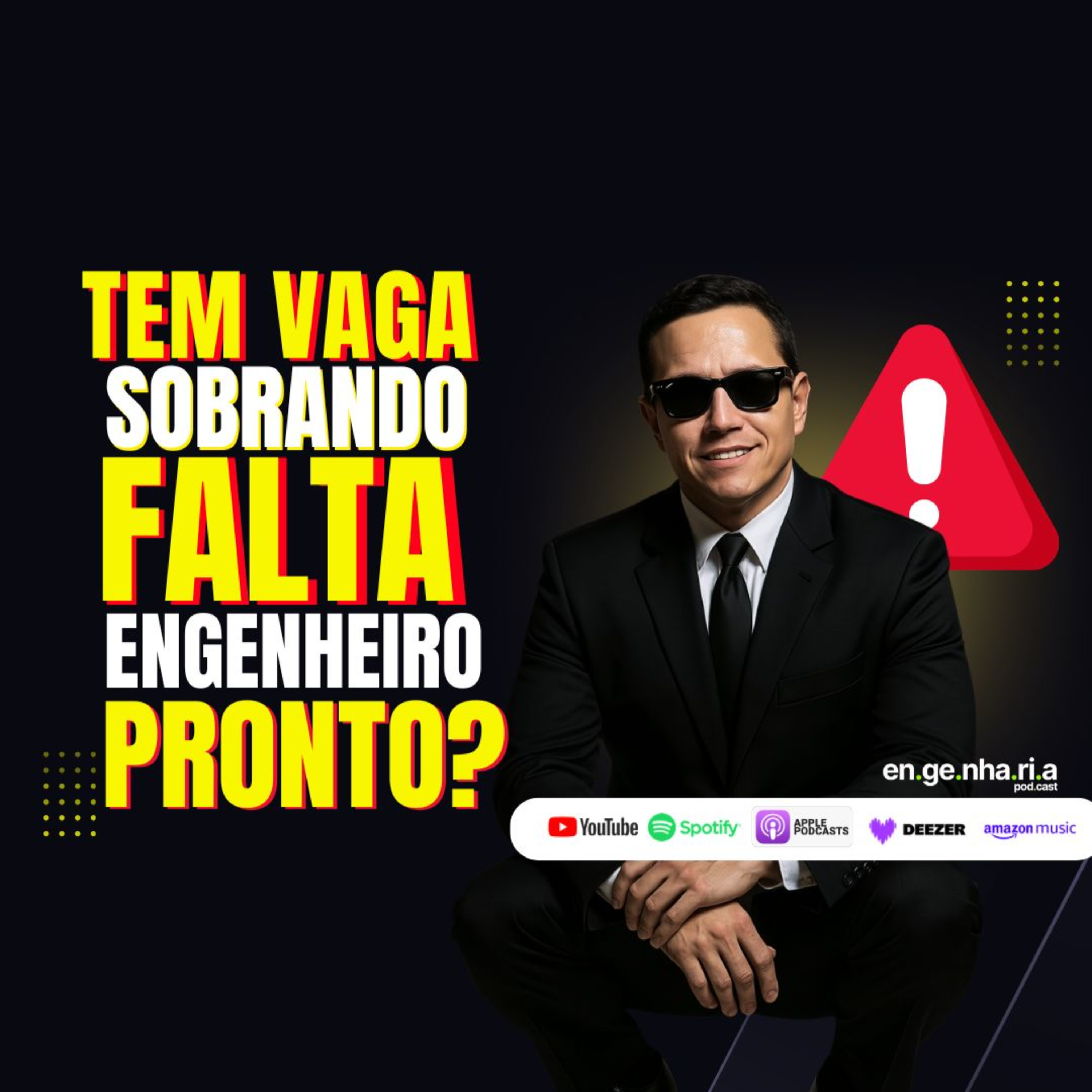 🚨 Tem vagas sobrando. Mas falta engenheiro pronto? Onde tem vagas para Engenheiro? episode artwork