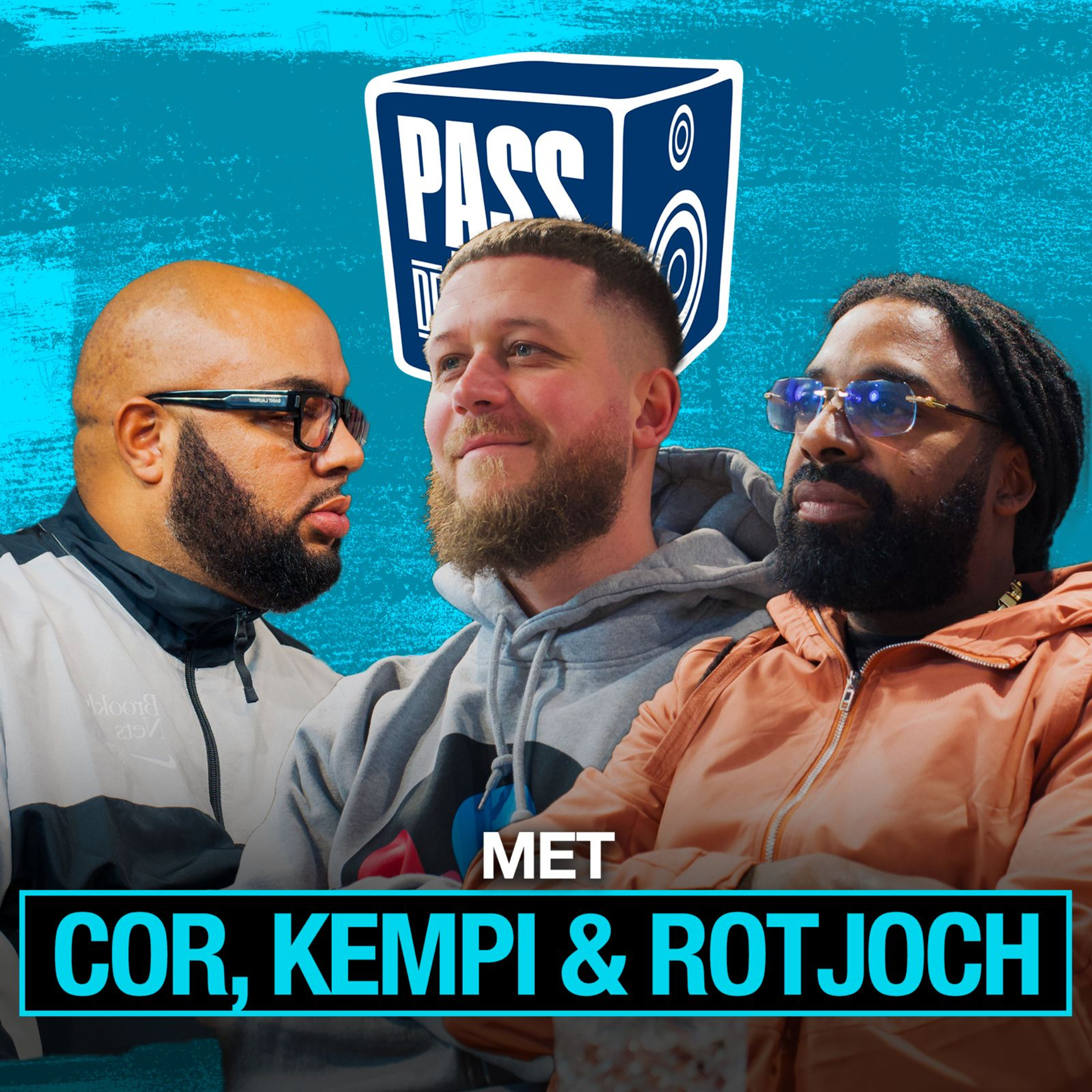 PASS DE AUX SPECIAL met Cor, Kempi & Rotjoch over 2024, 101Barz, respect & de game episode artwork