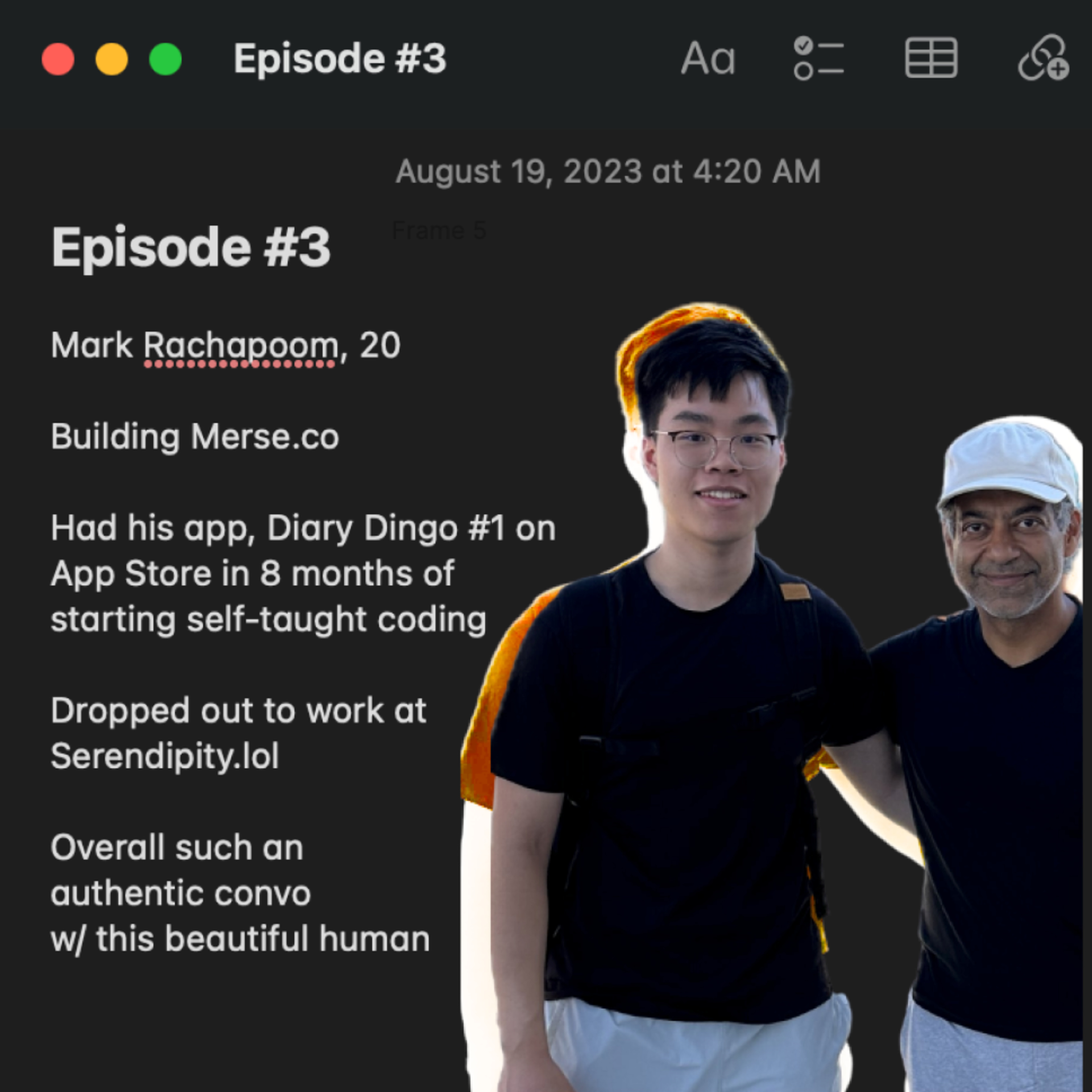 Episode #3: Mark Rachapoom episode artwork