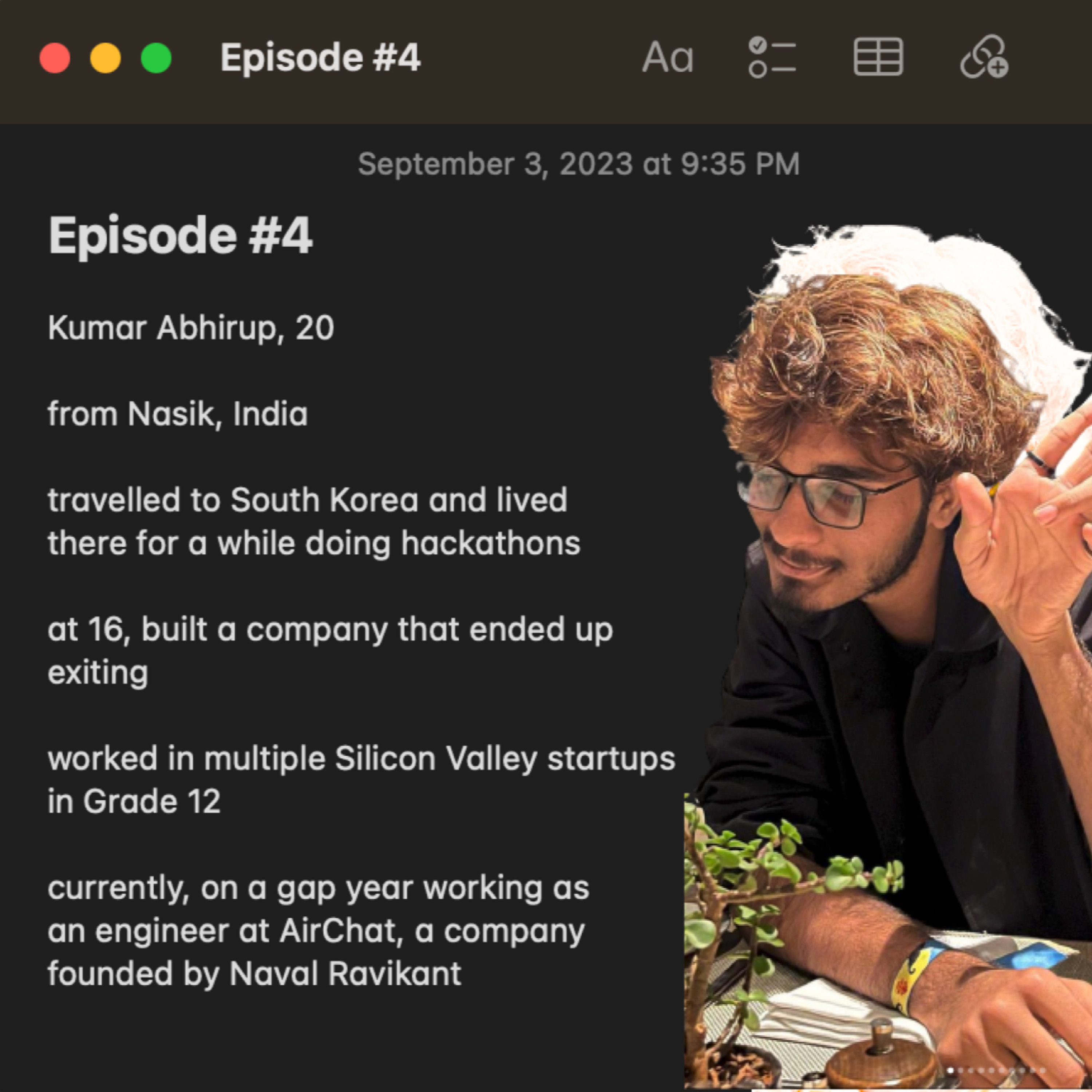 Episode #4: Kumar Abhirup episode artwork