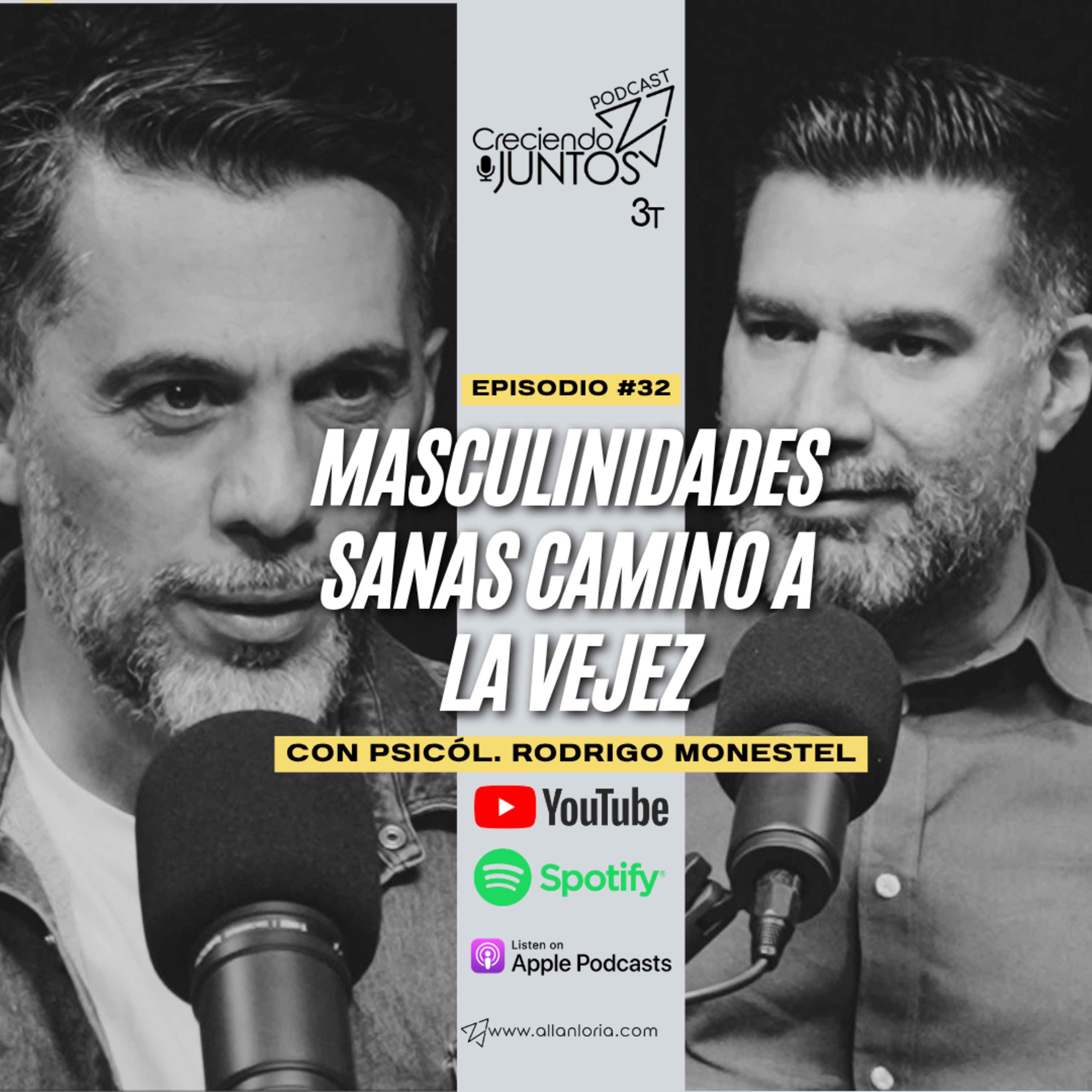 #32 | RODRIGO MONESTEL | Masculinidades Sanas Camino al Vejez | Creciendo Juntos episode artwork