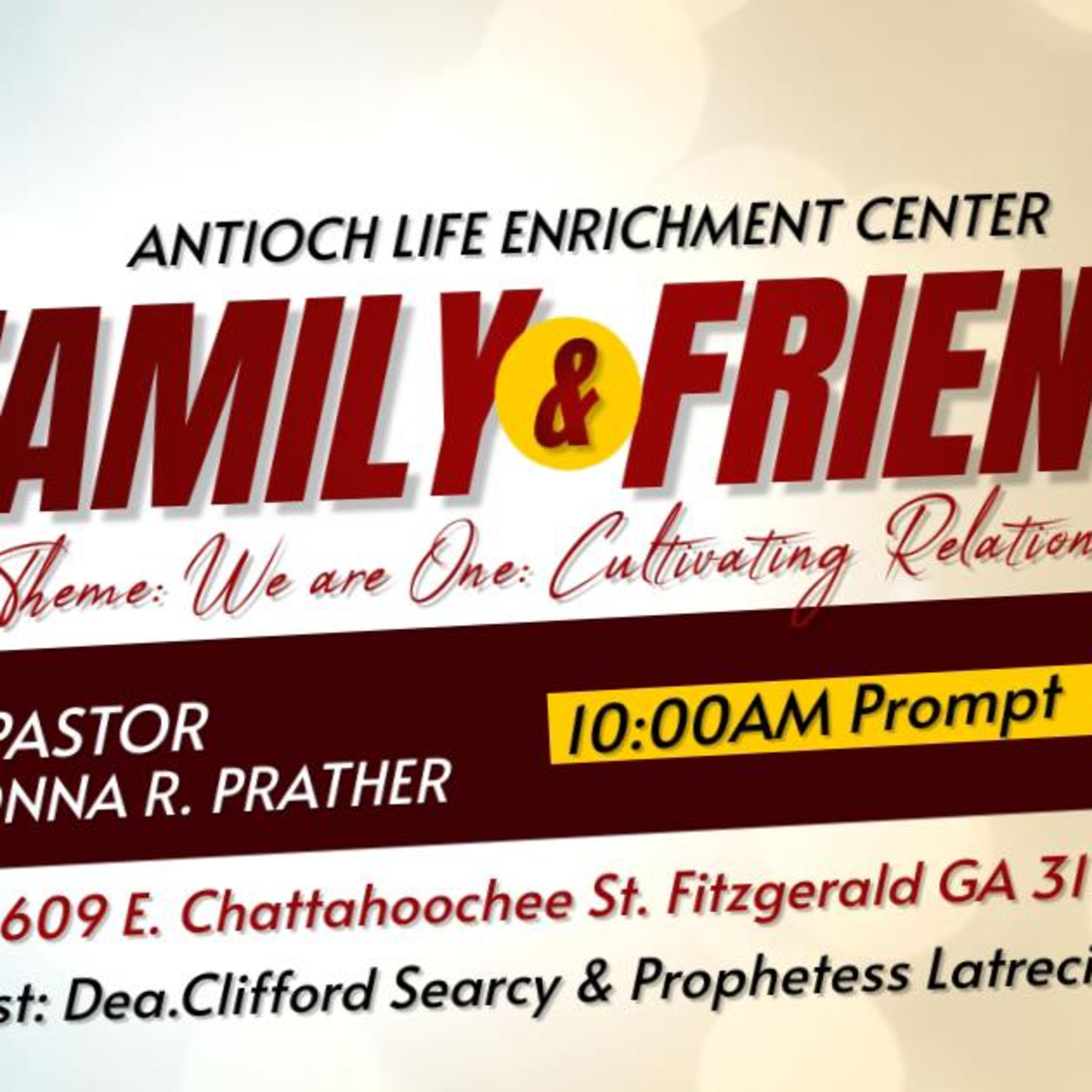 Family & Friends 2025: We Are One: Cultivating Relationships | Pastor Donna Prather episode artwork