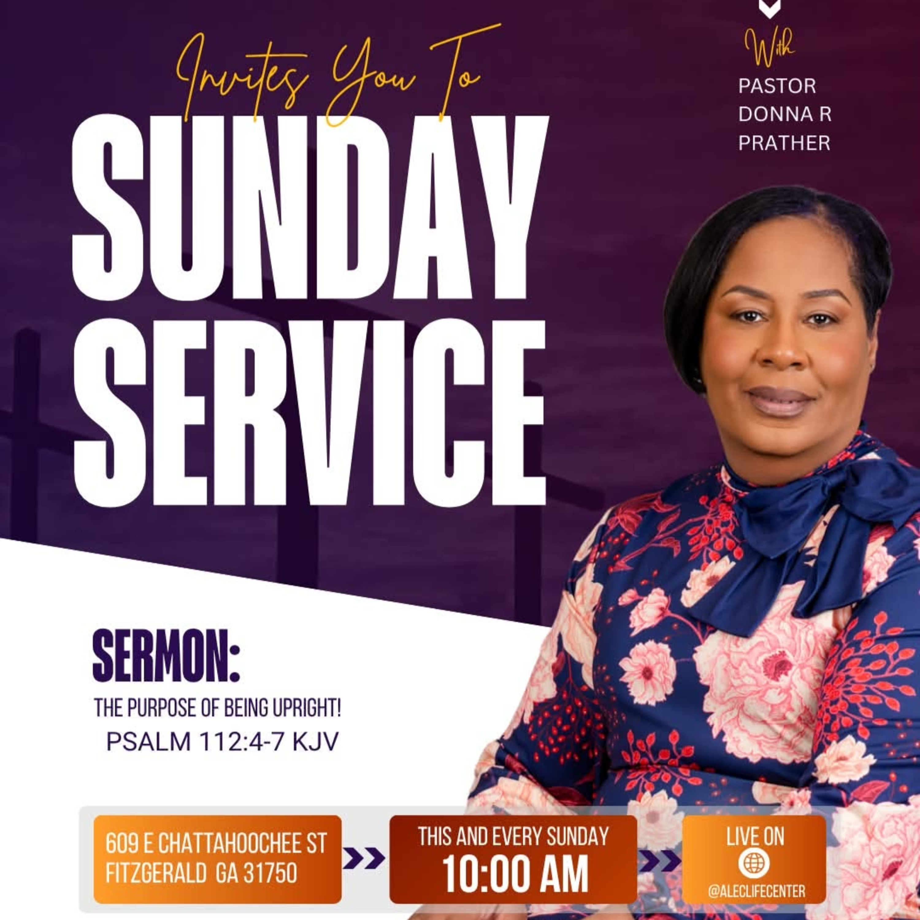 The Purpose of Upright | Pastor Donna Prather | 8.9.26 episode artwork