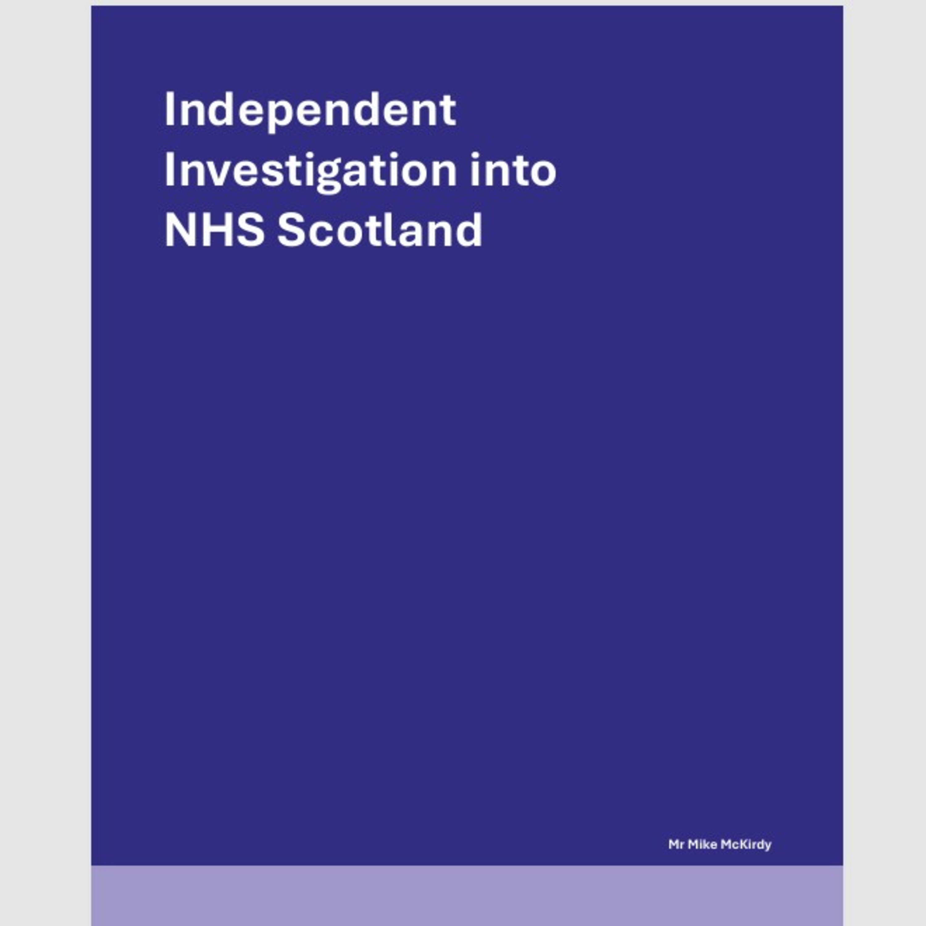 The Ordinary Elite - E4 - Independent Investigation into NHS Scotland