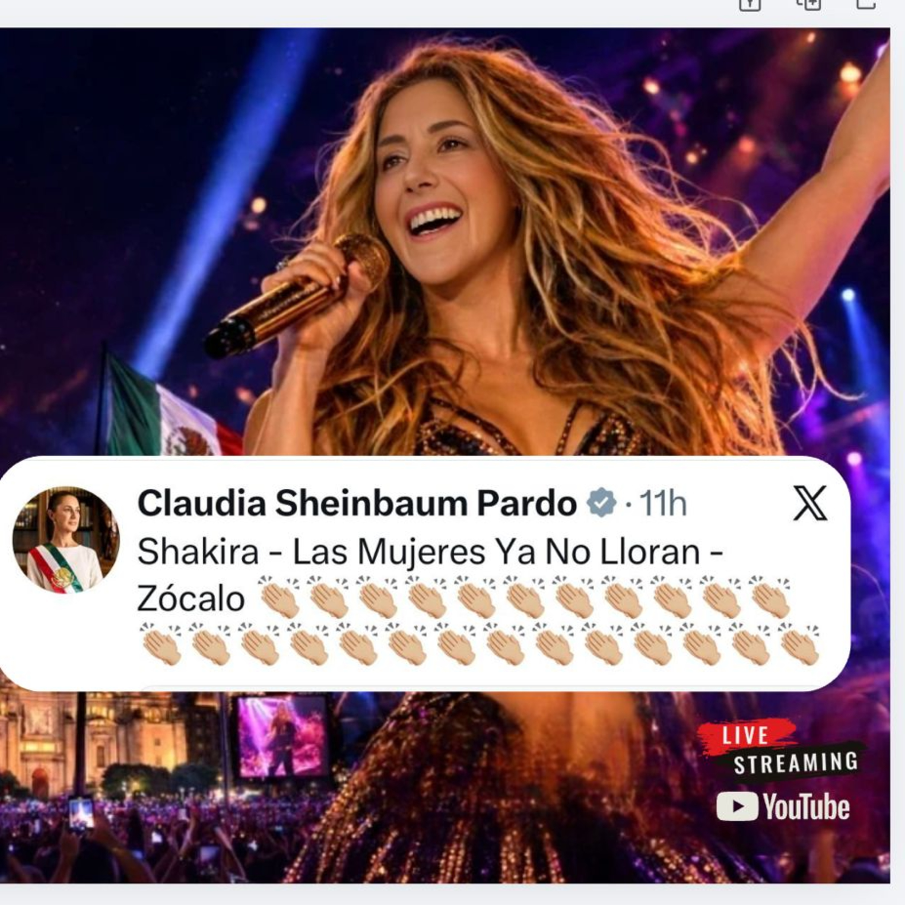 Shakira en el Zocalo. ¿Las Mexicanas ya no lloran, Claudia? episode artwork