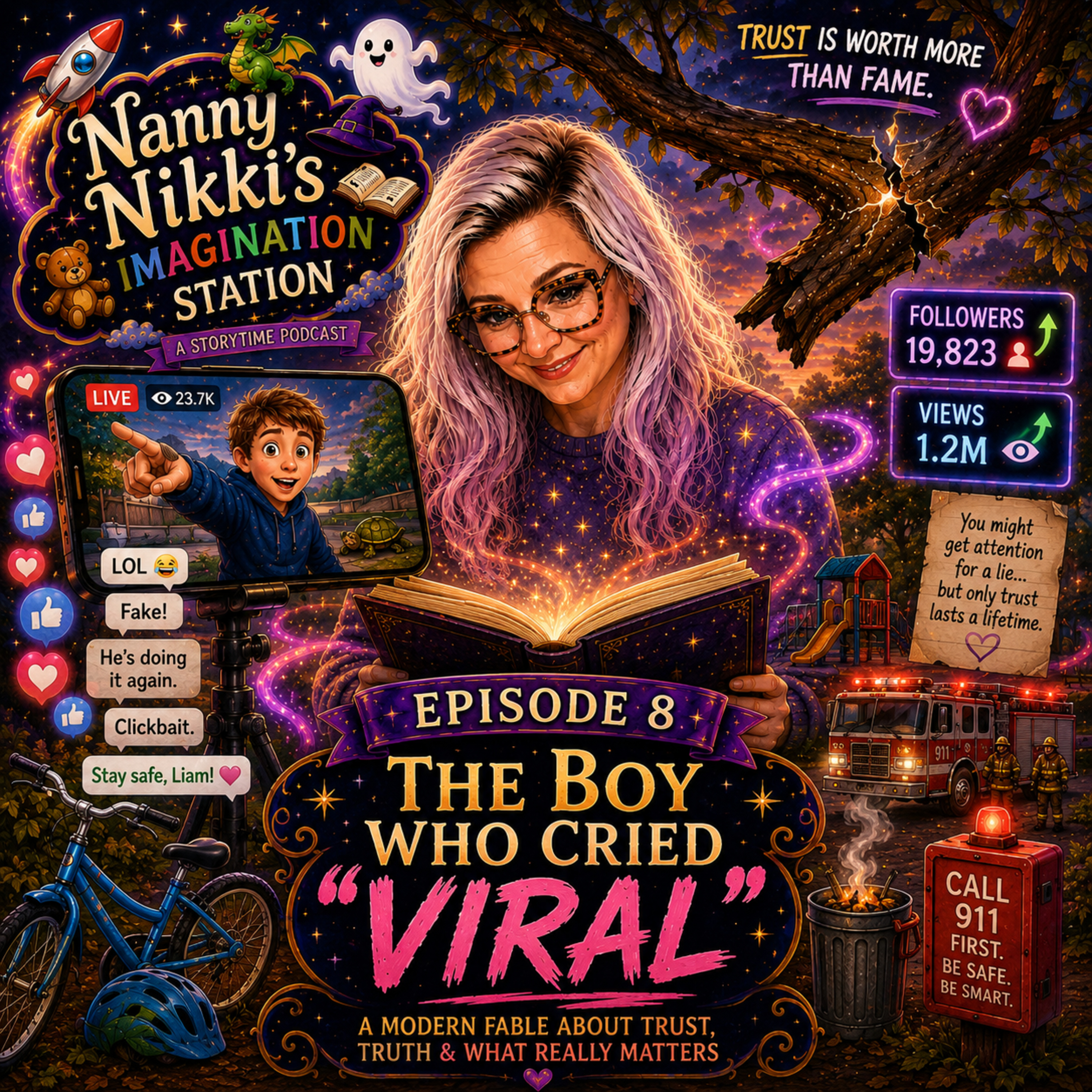 The Boy Who Cried "VIRAL" episode artwork